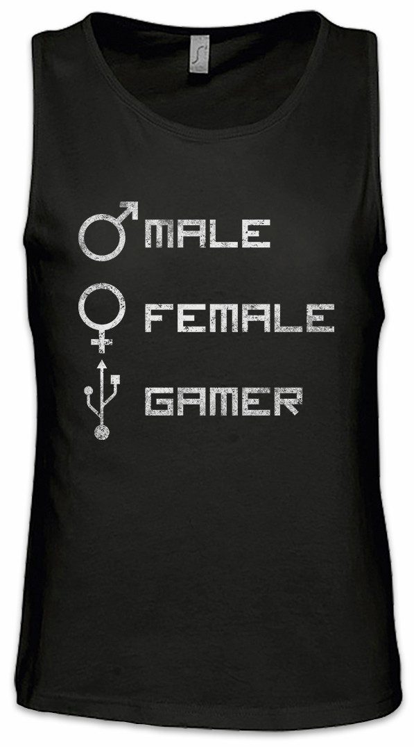 Tanktop Male Female Gamer Ärmelloses T-Shirt Lvl. Lvl Gamer Games Gaming Video