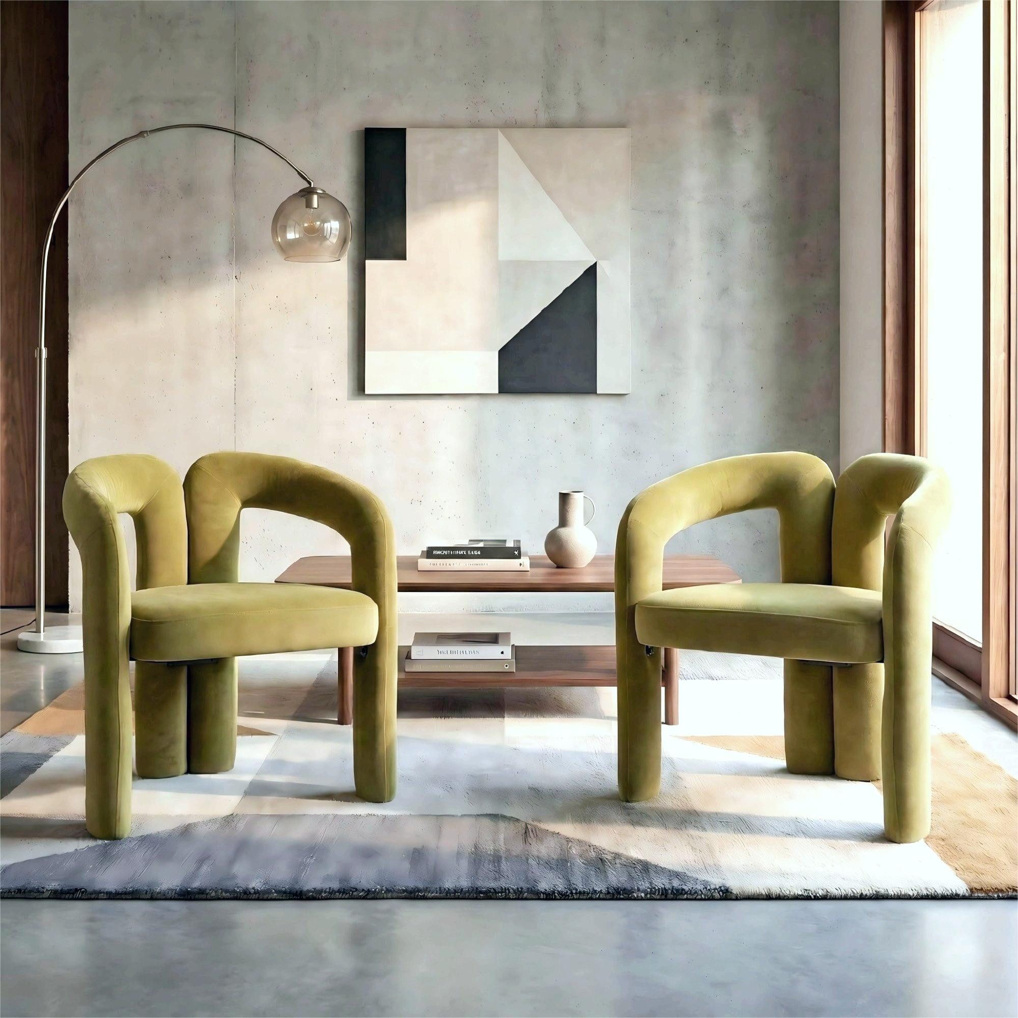 LVHOM Armlehnstuhl M-Form Freizeitstuhl, Bistrostuhl, Bürostuhl, Polsterstu günstig online kaufen