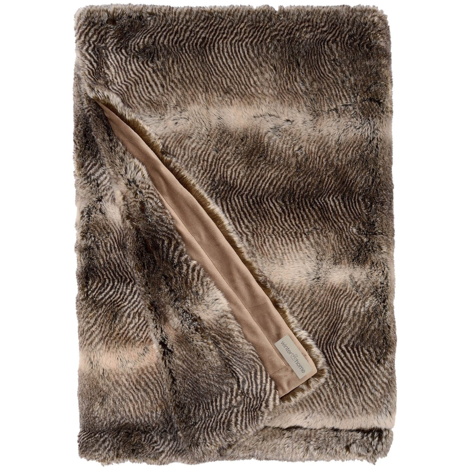 Wohndecke Kunstfelldecke Tamiras, Winterhome, Fellimitat, Kuscheldecke, günstig online kaufen