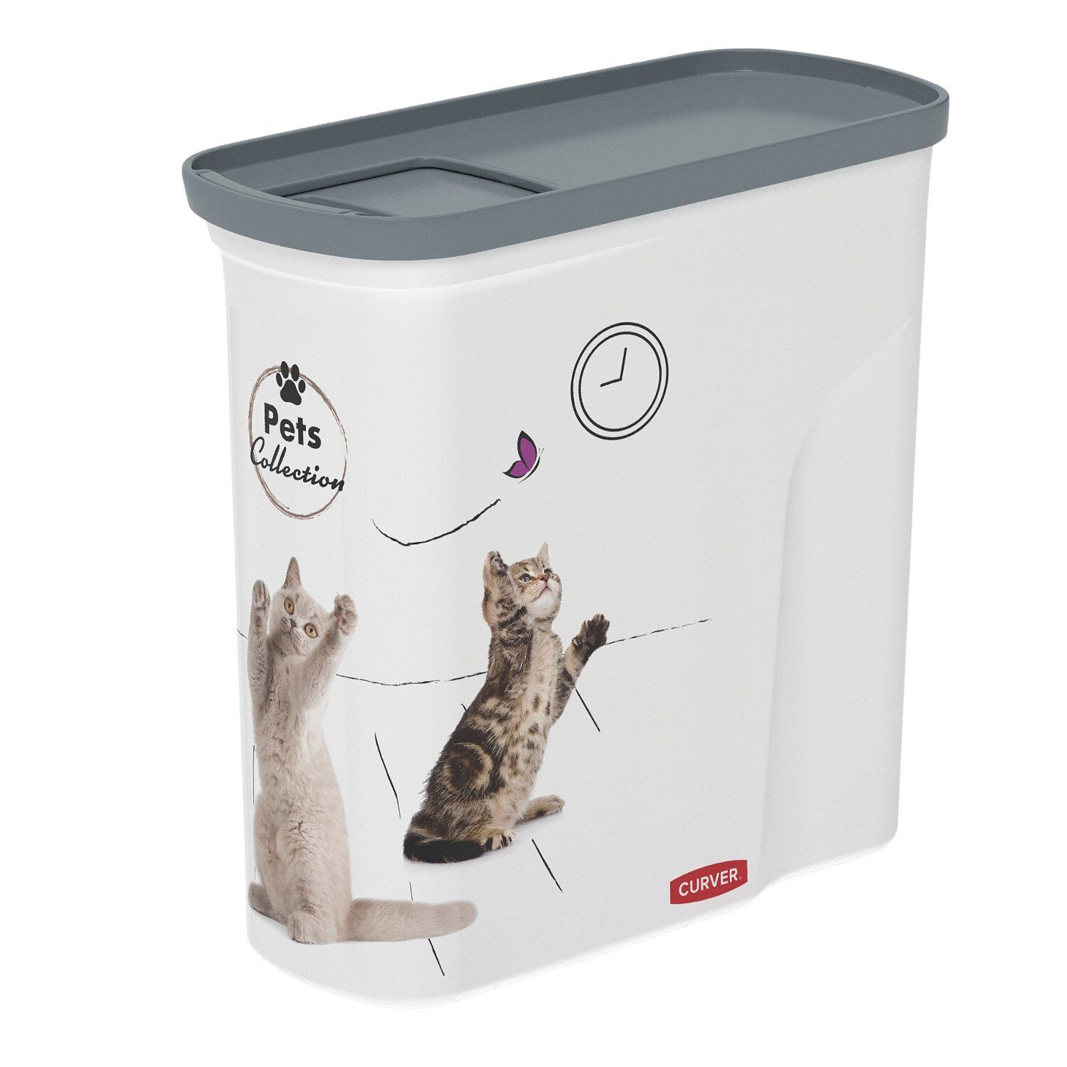 Curver Futterbehälter 254868, Kunststoff, Curver PetLife 2L Futtervorratsbehälter