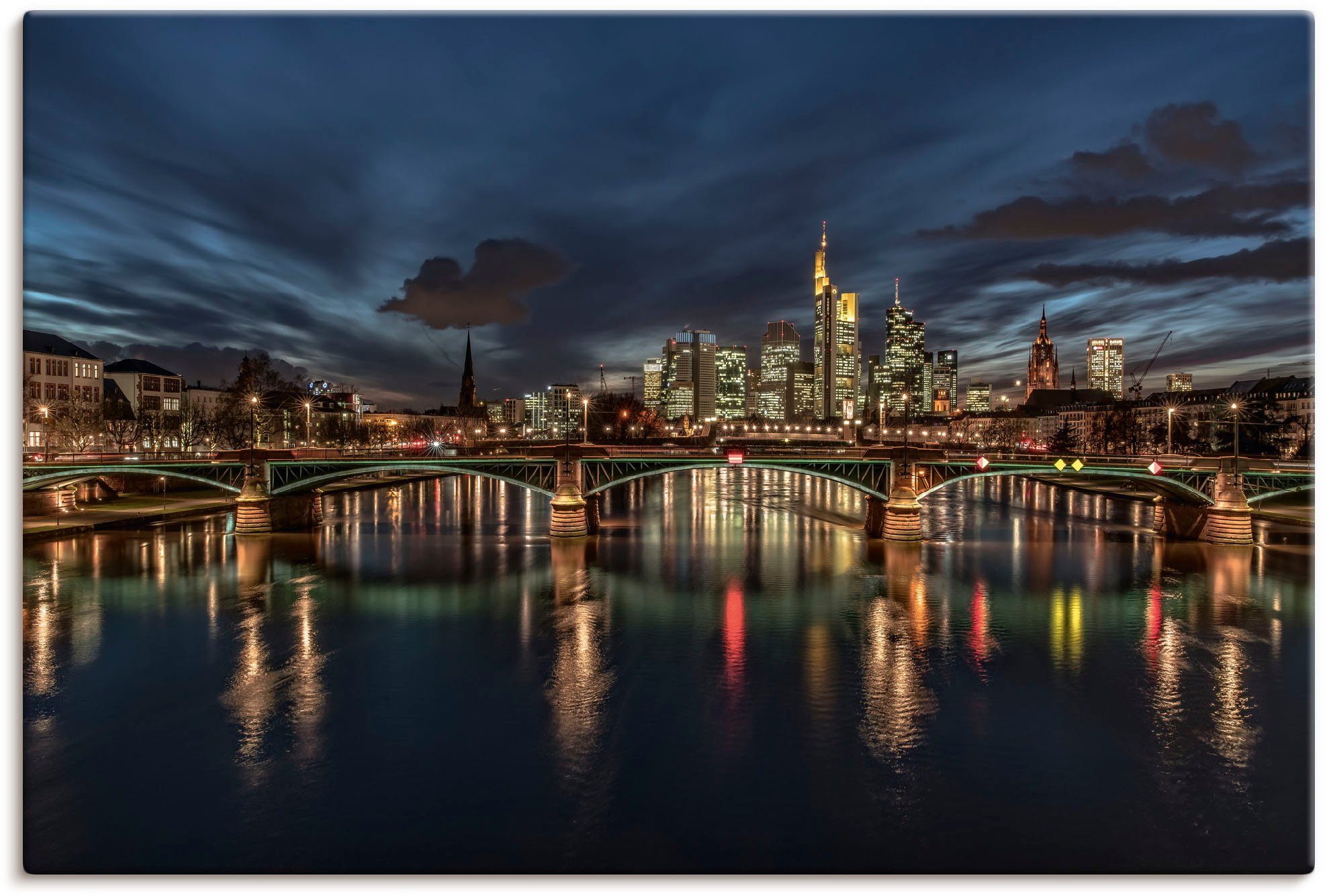Artland Wandbild Frankfurt am Main, Frankfurt am Main (1 St), als Alubild, Leinwandbild, Wandaufkleber oder Poster in versch. Größen | Poster
