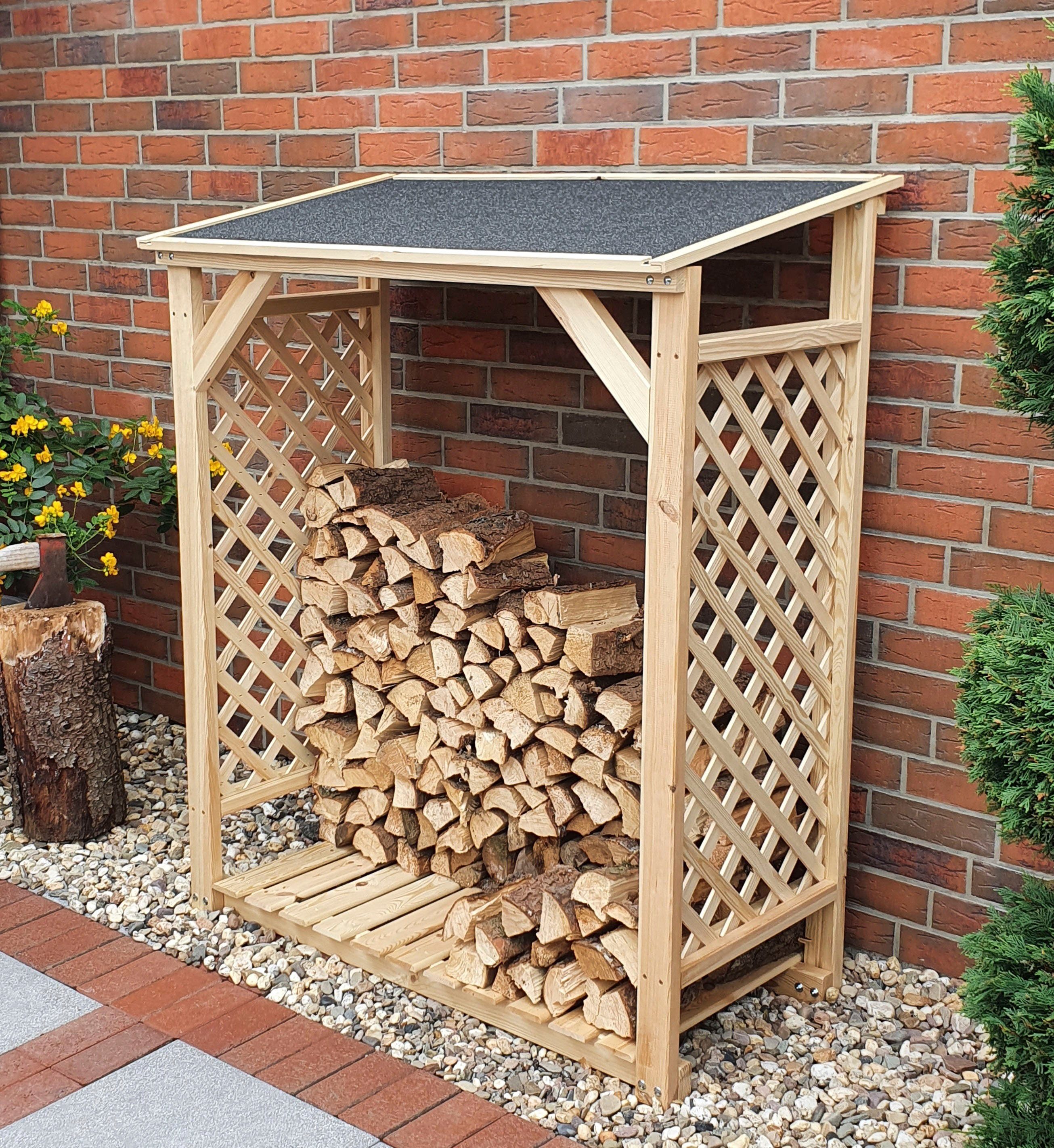 promadino Kaminholzregal Speyer, BxTxH:119,5x68x148 cm günstig online kaufen