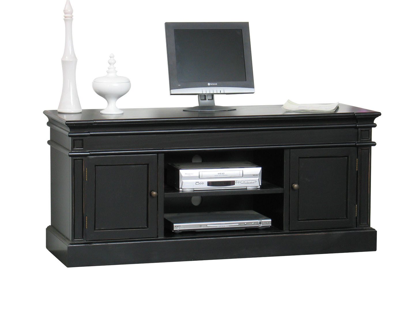ebuy24 TV-Bank Amaretta Tv Möbel Breite 137 cm, Höhe 60 cm antik