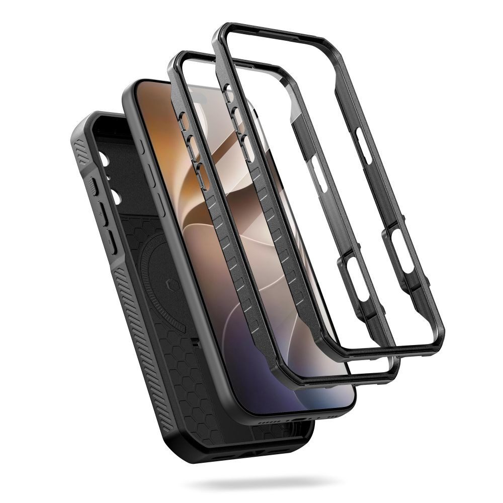 TECH PROTECT Handyhülle Panzerhülle Outdoorhülle Aufstellhülle, MagSafe, Ständer, 2 Frontrahmen, stoßfest – Bild 3 von 5