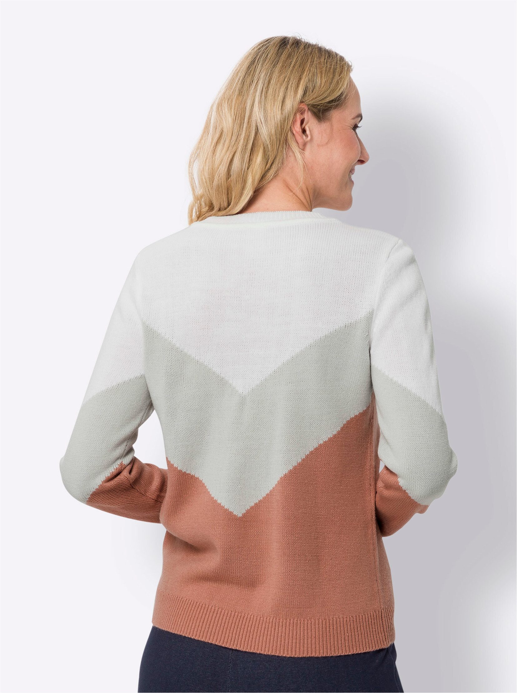 Sieh an! Strickpullover Rundhalspullover günstig online kaufen