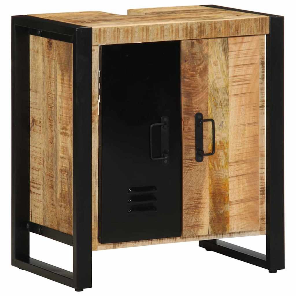 vidaXL Badezimmerspiegelschrank Badezimmerschrank Braun 55 x 35 x 60 cm Massivholz (1-St)