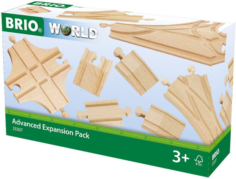 BRIO® Gleise-Set Ergänzungsset Holzschienensystem, BRIO® WORLD, Schienen und Weichensortiment