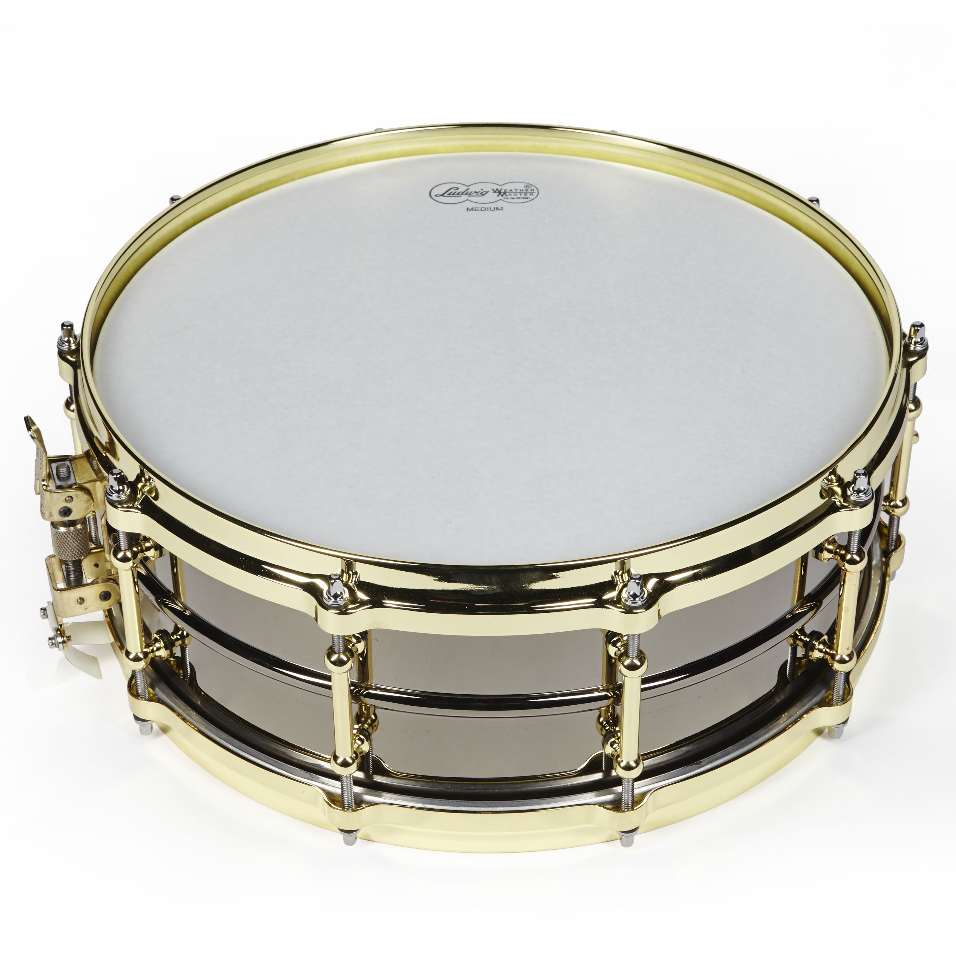 Ludwig Snare Drum,Black Beauty Snare LB416BT 14"x5" Brass Tube Lugs P86, Schlagzeuge, Snare Drums, Black Beauty Snare LB416BT 14"x5", Brass Tube Lugs P86 - Snare Drum