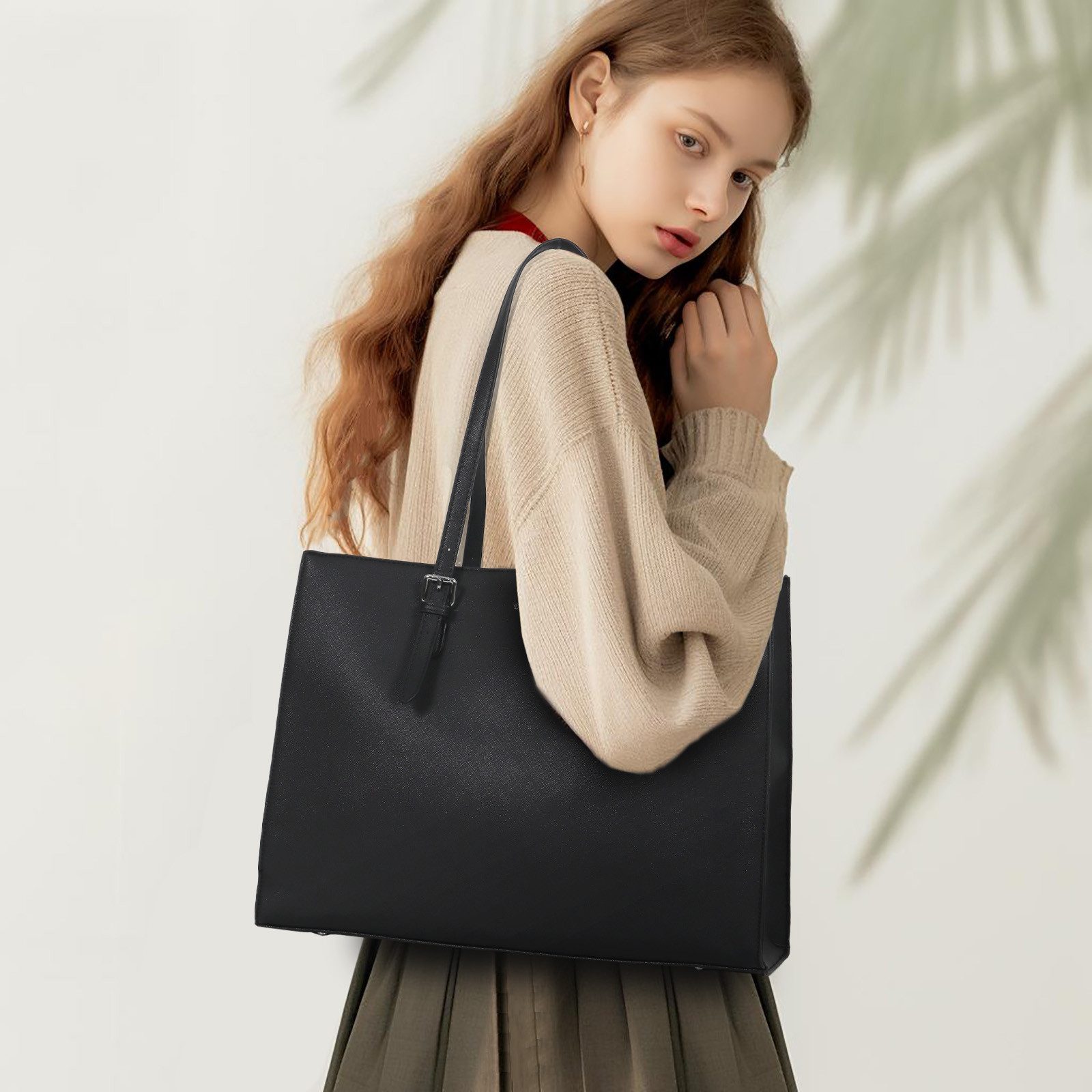 TAN.TOMI Aktentasche Große Business Handtasche Damen Leder Schultertasche A günstig online kaufen