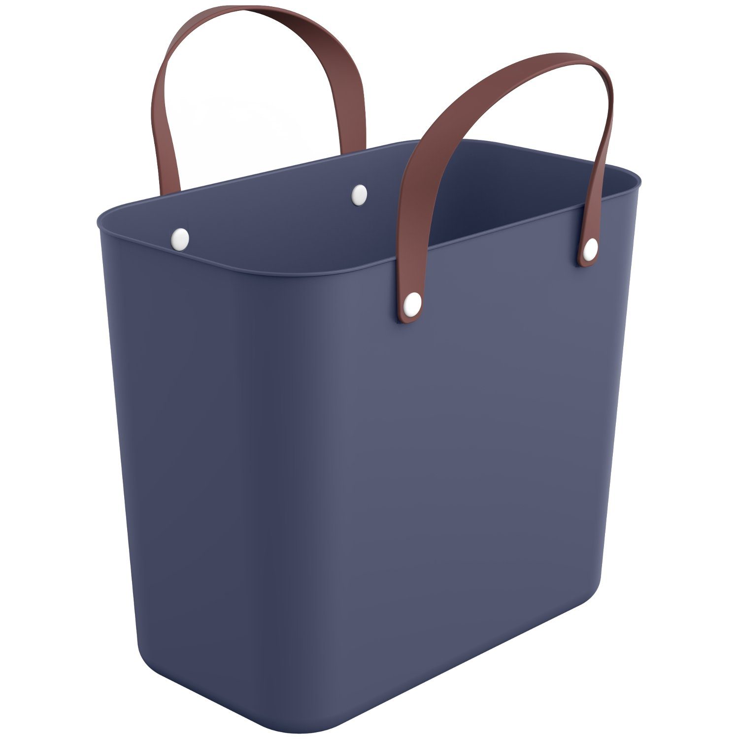 ROTHO Einkaufskorb Albula Multibag, 25,00 l, [ 40 x 23,5 x 34 cm ] Hergestellt aus recyceltem Material Dunkelblau