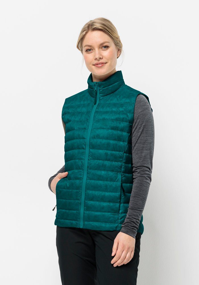 DOWN Jack PILVI W VEST Wolfskin Daunenweste sea-green