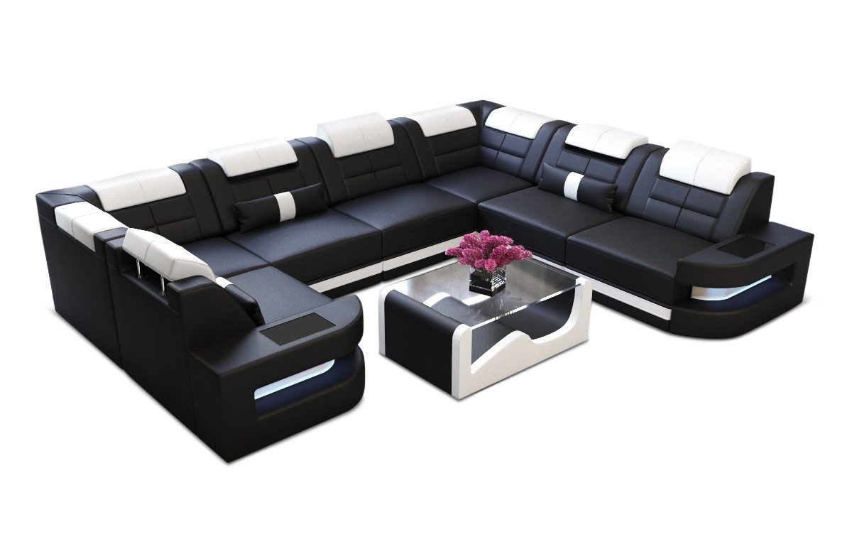 Sofa Dreams Wohnlandschaft Leder Ledercouch Sofa günstig online kaufen