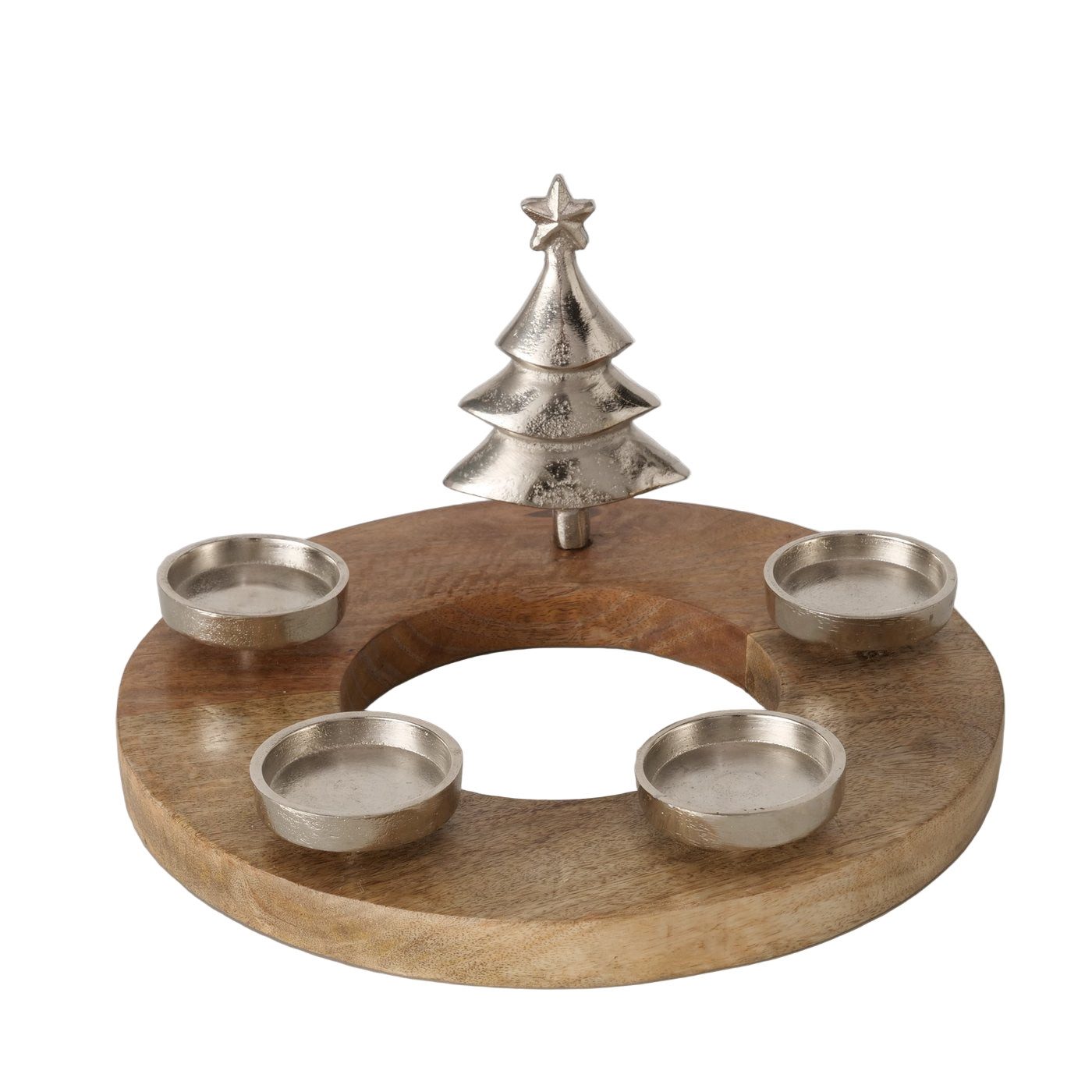 MF Adventskranz Teelichthalter Sorrest Holz Metall günstig online kaufen