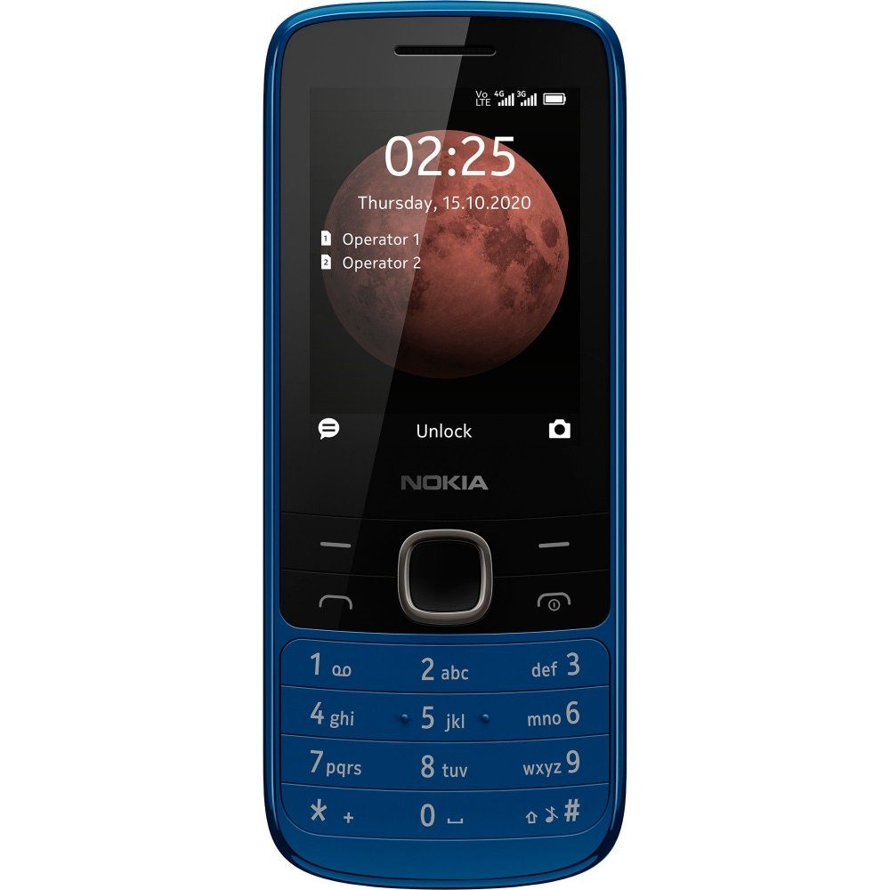 Nokia 225 4G - Handy - blau Smartphone (2,4 Zoll, 128 GB Speicherplatz)