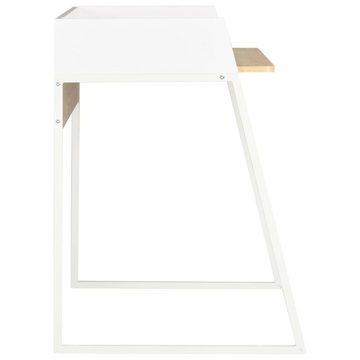 DOTMALL Schreibtisch Schreibtisch, Weiß und Eiche , 90x60x88 cm