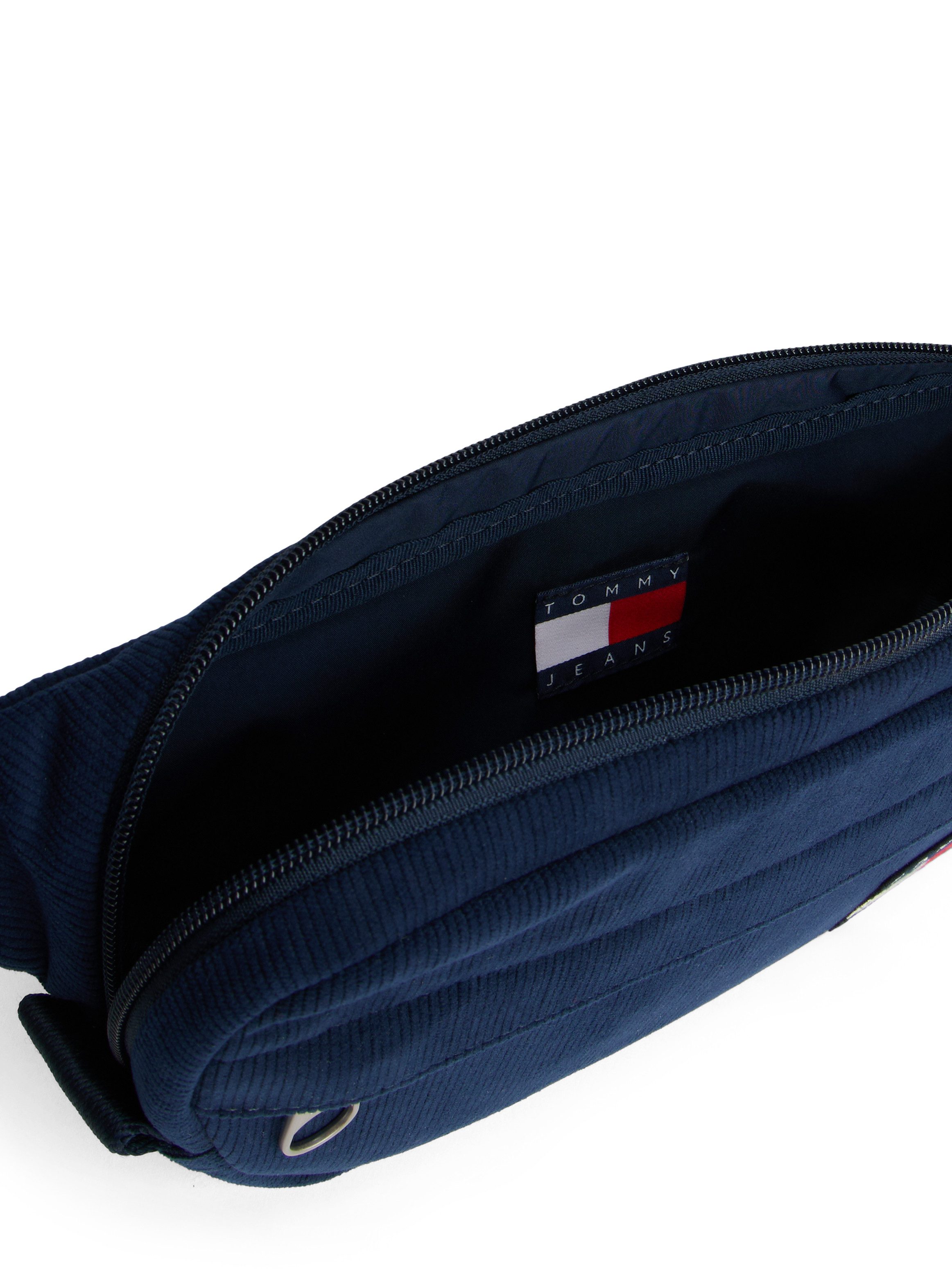 Tommy Jeans Gürteltasche TJM ESS DAILY CORD BUMBAG, Unisex Gürteltasche, Minibag mit aufgenähter Logoflagge