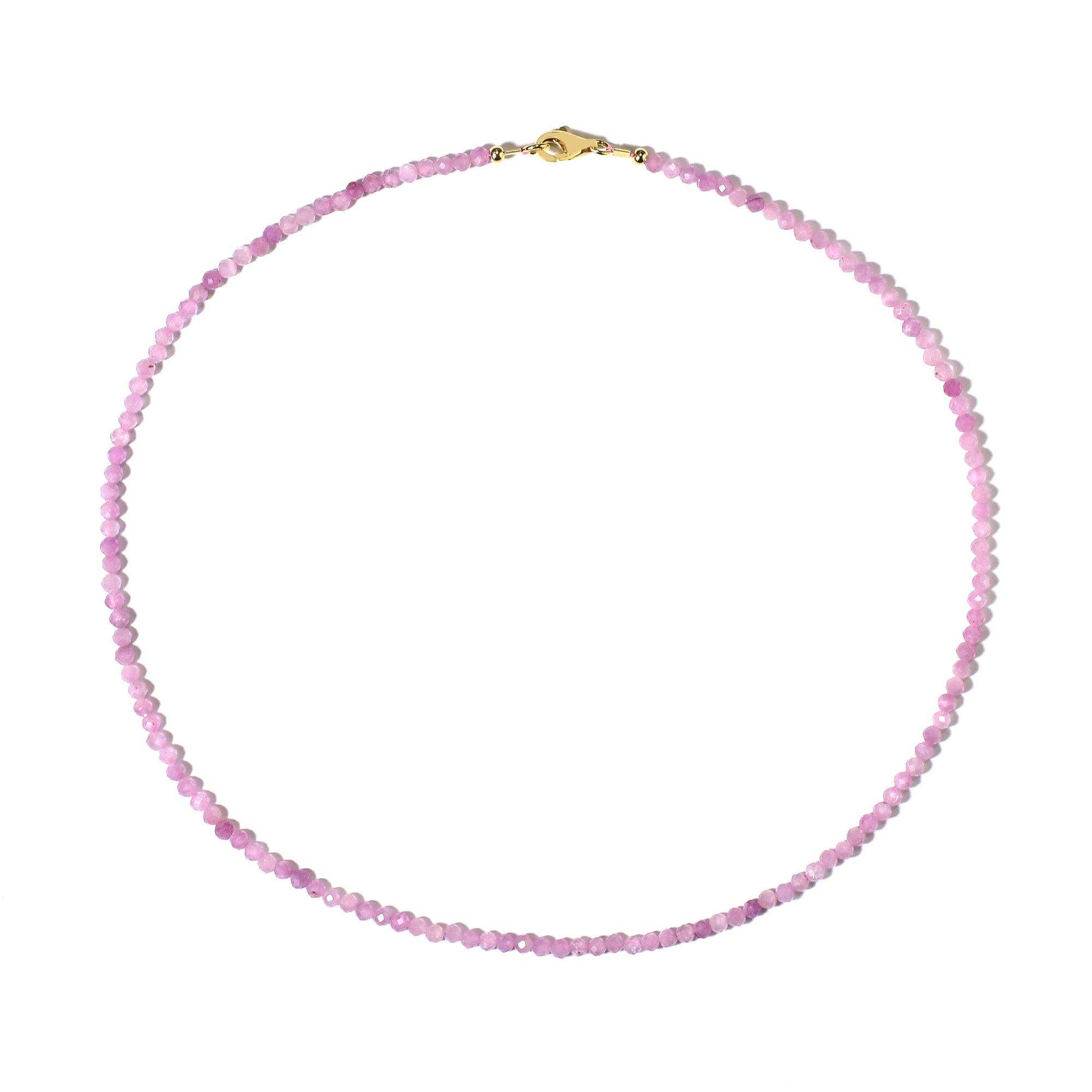 Cavill Silberkette Kunzit 32,65 ct mit rosa Perlen, 925 Silber vergoldet, 4 günstig online kaufen