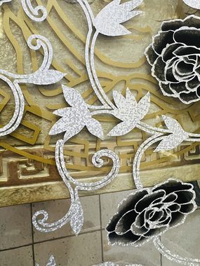 Cinar Tischdecke Tischfolie Tischdecke Schutzfolie mit Muster 2mm 80cm Blume Abwaschbar (Tischschutzfolie), Blumen Muster