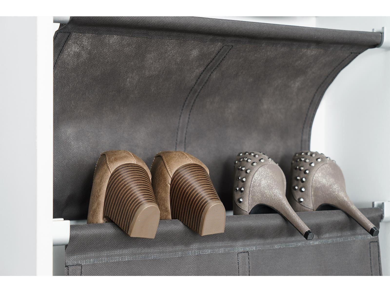 Made und Germany Zeraphina in 181 x B 6 ca. x 50,5 Tür - Paar Schuhroste, beidseitig H Größe Schuhschrank T bis 45 Spiegel möbelando x mit Schuhe montierbar ca. x für cm 12 - 22