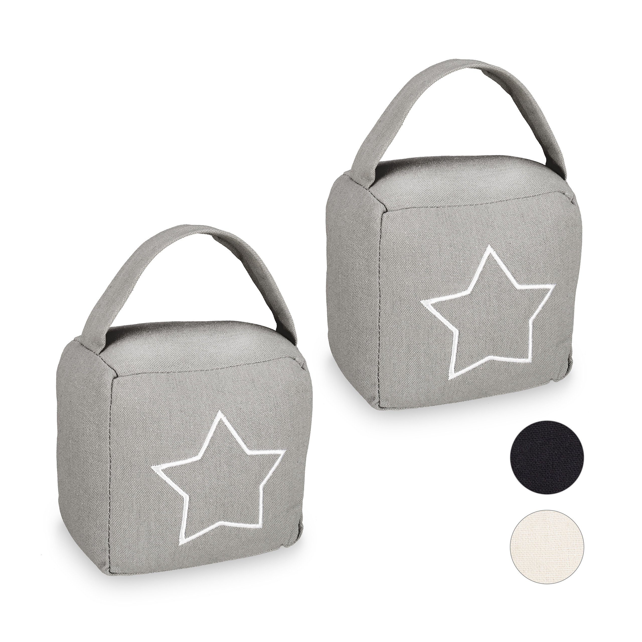 relaxdays Türstopper 2 x Türstopper Sack günstig online kaufen