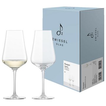 Zwiesel Glas Weißweinglas Bouquet Weißweingläser 370 ml 2er Set, Glas