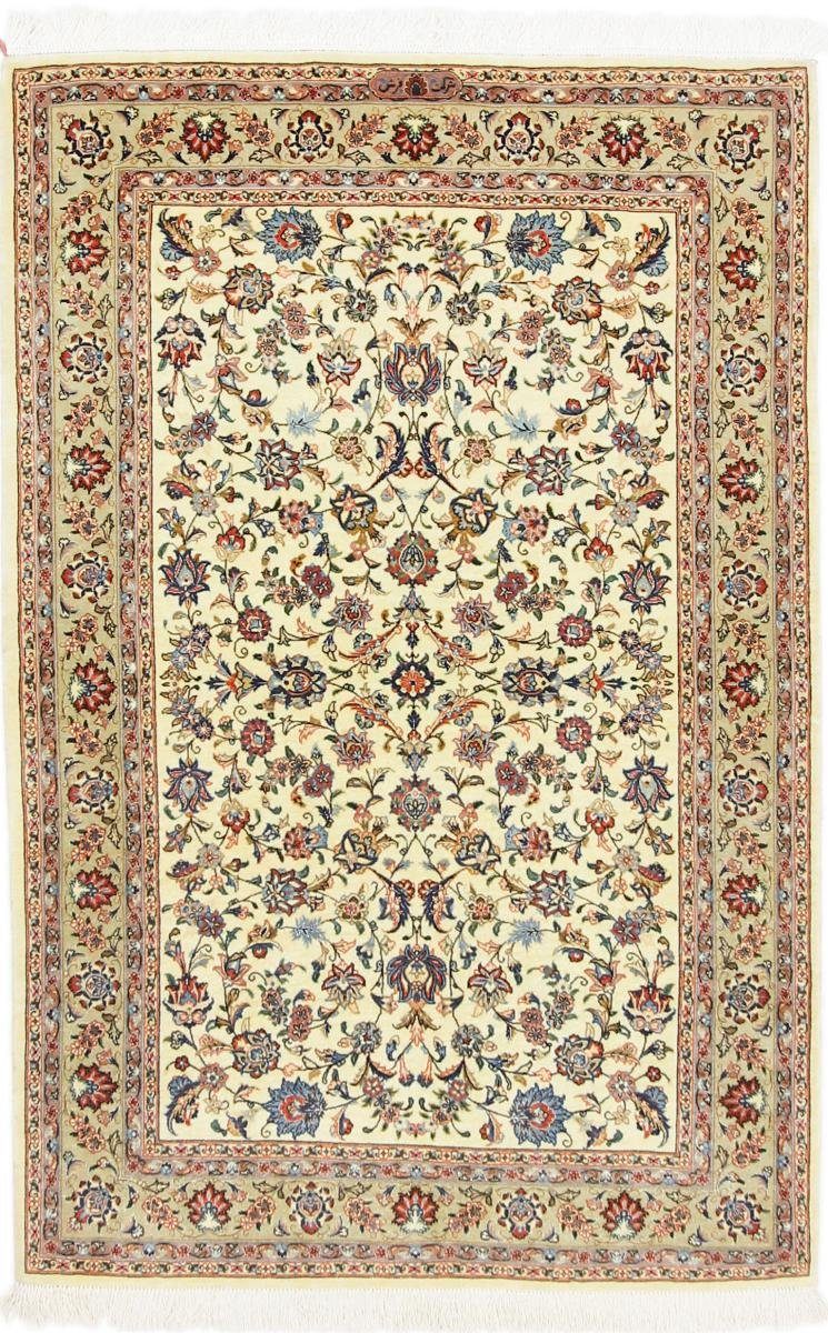 Trading, mm Sherkat Nain Orientteppich Ilam Handgeknüpfter, Höhe: Isfahan 99x154 6 Seidenkette Farsh rechteckig,