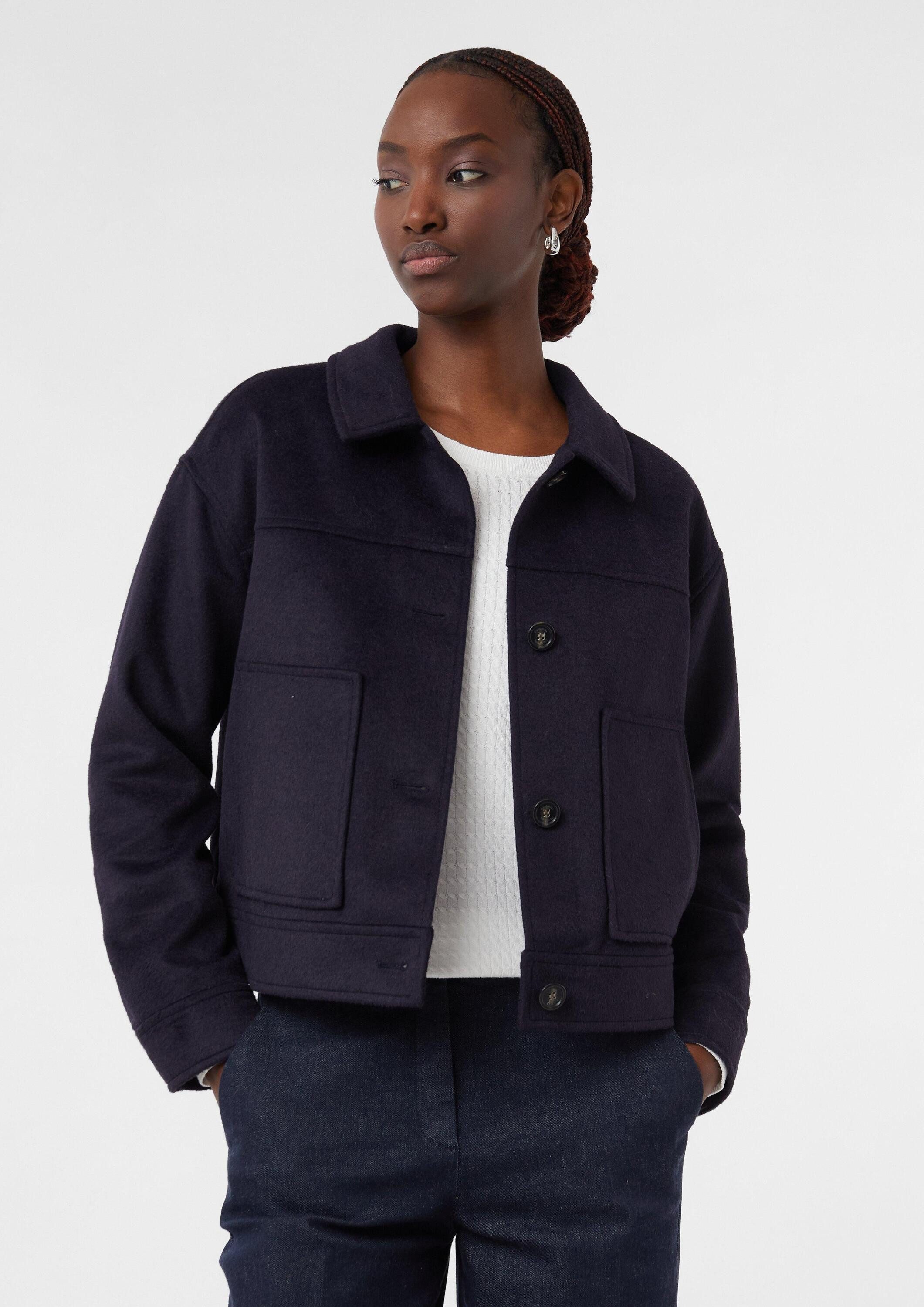 comma Funktionsjacke Outdoor-Jacke Weiche Wollmix-Jacke mit günstig online kaufen