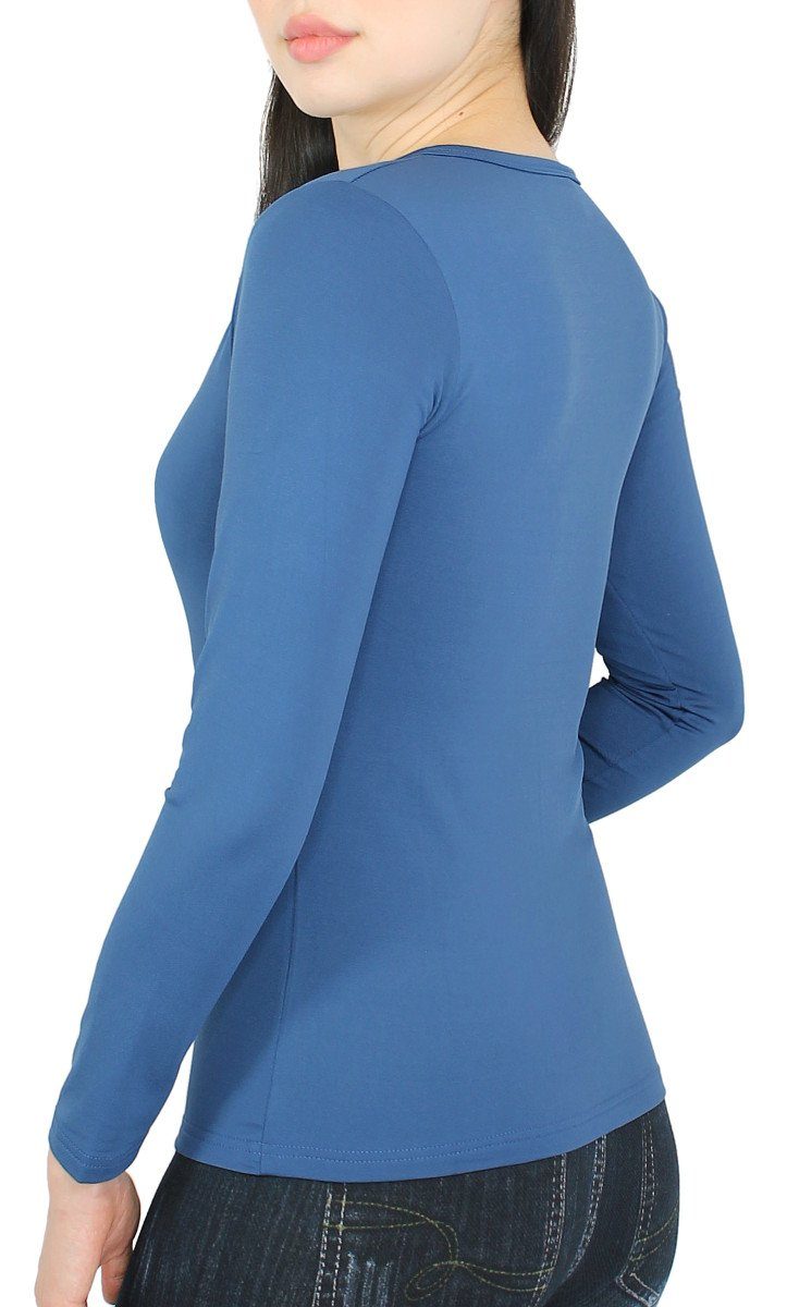 dy_mode Thermohemd Damen Thermo Langarmshirt Thermoshirt günstig online kaufen