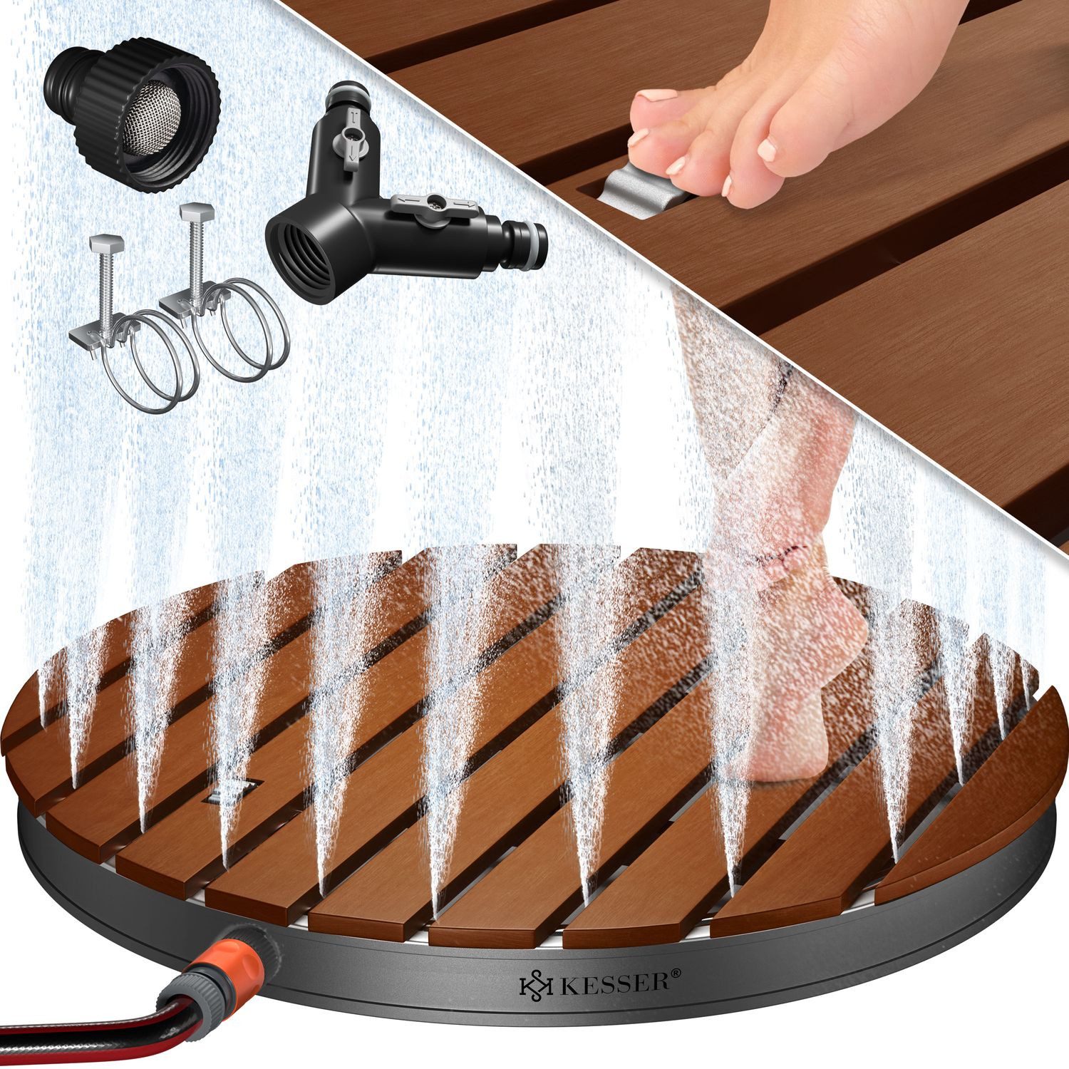 KESSER Gartendusche, Gartendusche Bodendusche Außendusche Saunadusche Campi günstig online kaufen