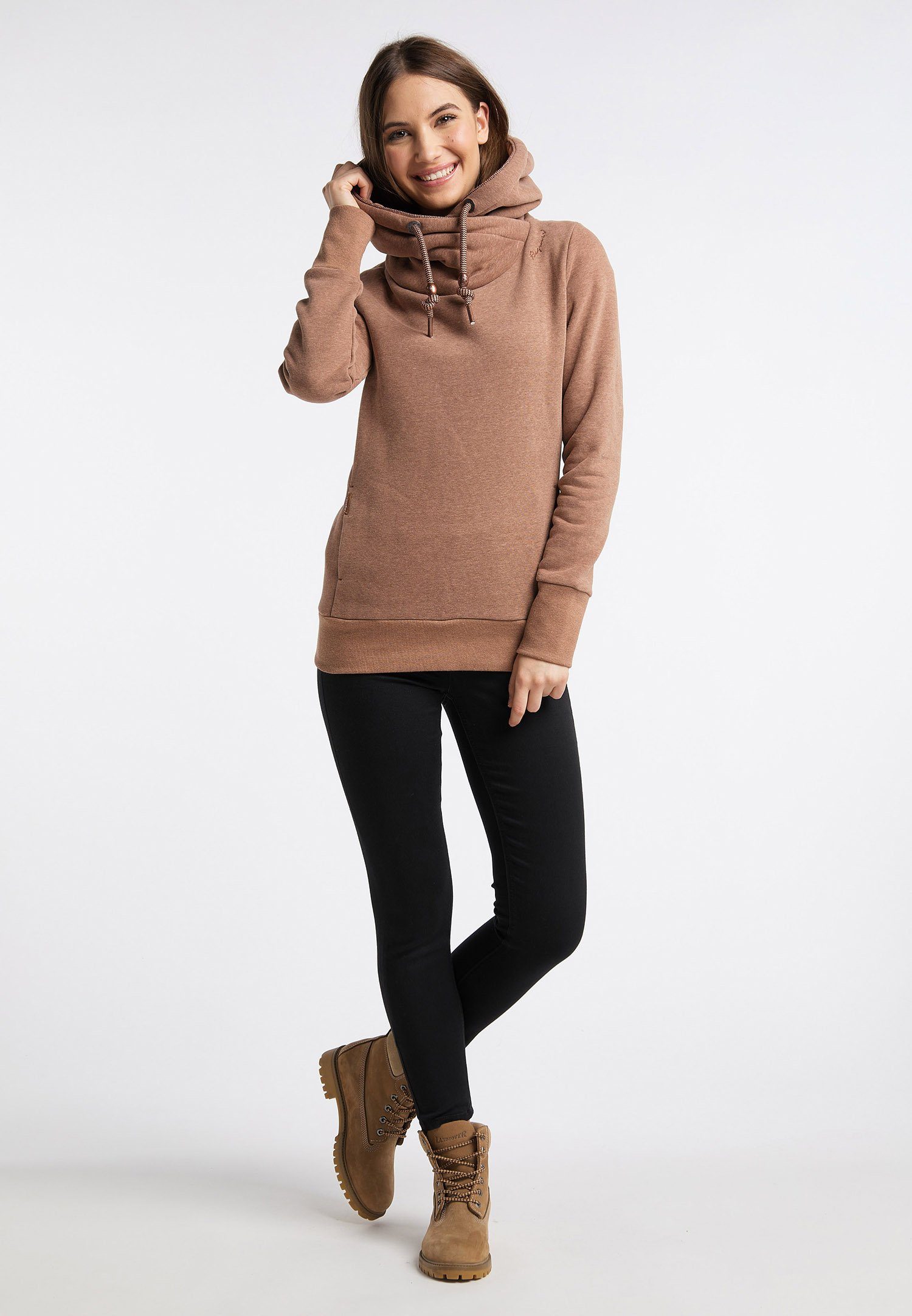 Sweatshirt Vegane Ragwear Mode GRIPY CAPPUCCINO & Nachhaltige BOLD