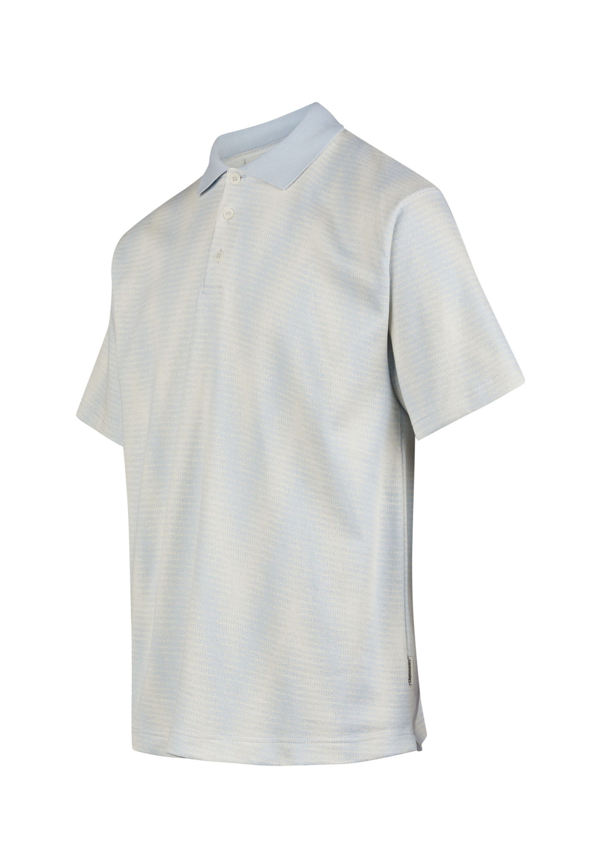 Cleptomanicx Poloshirt Ziggy mit dezentem Allover-Print
