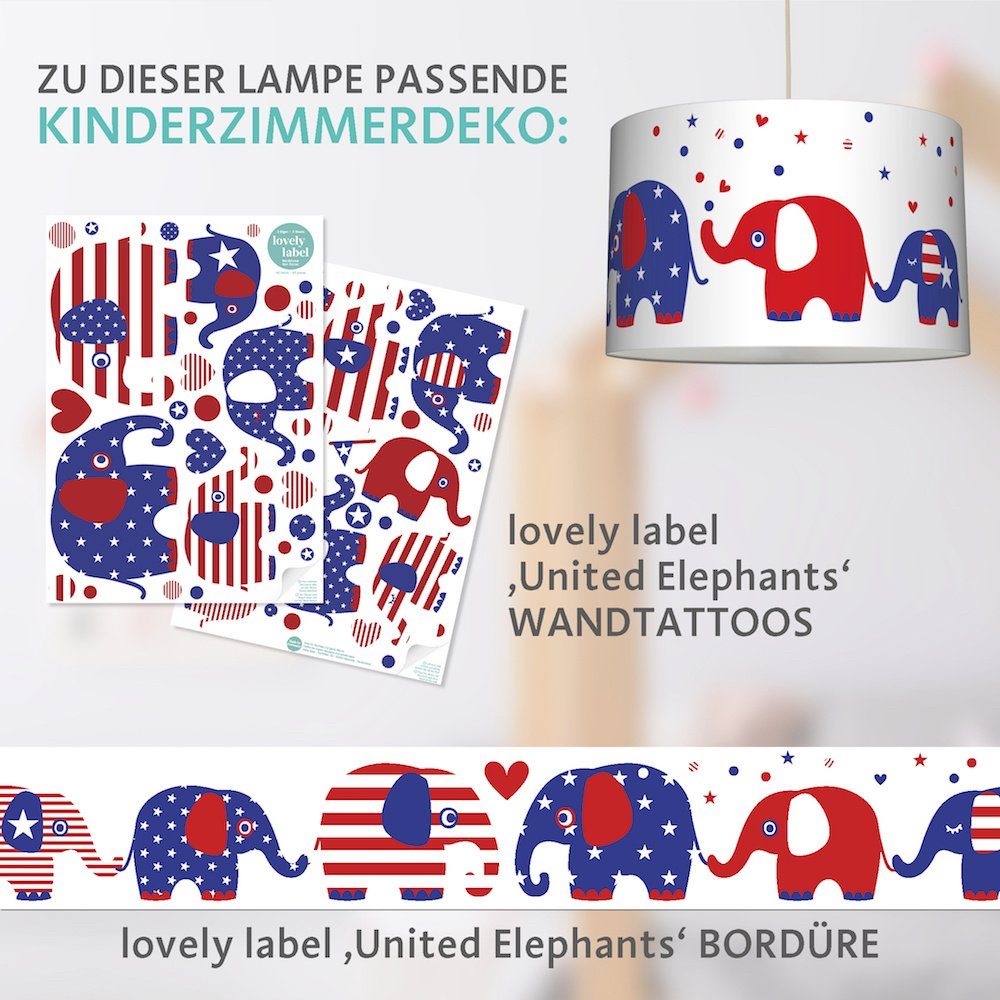 wand anna wechselbar Hängelampe, Elephants LED Pendelleuchte United