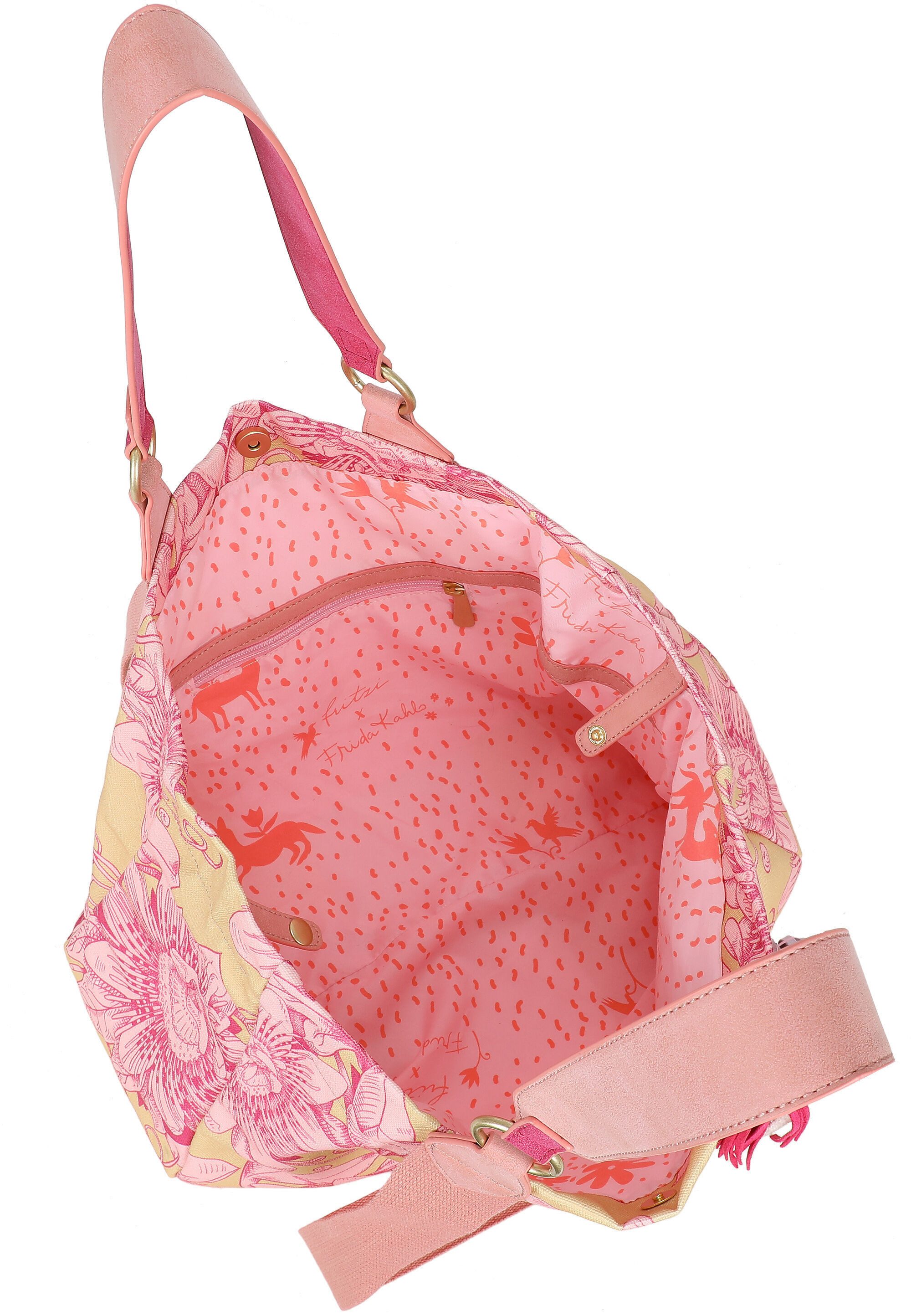 Fritzi aus Preußen Shopper Fritzi x Frida Kahlo, mit Blumenprint – Bild 3 von 5