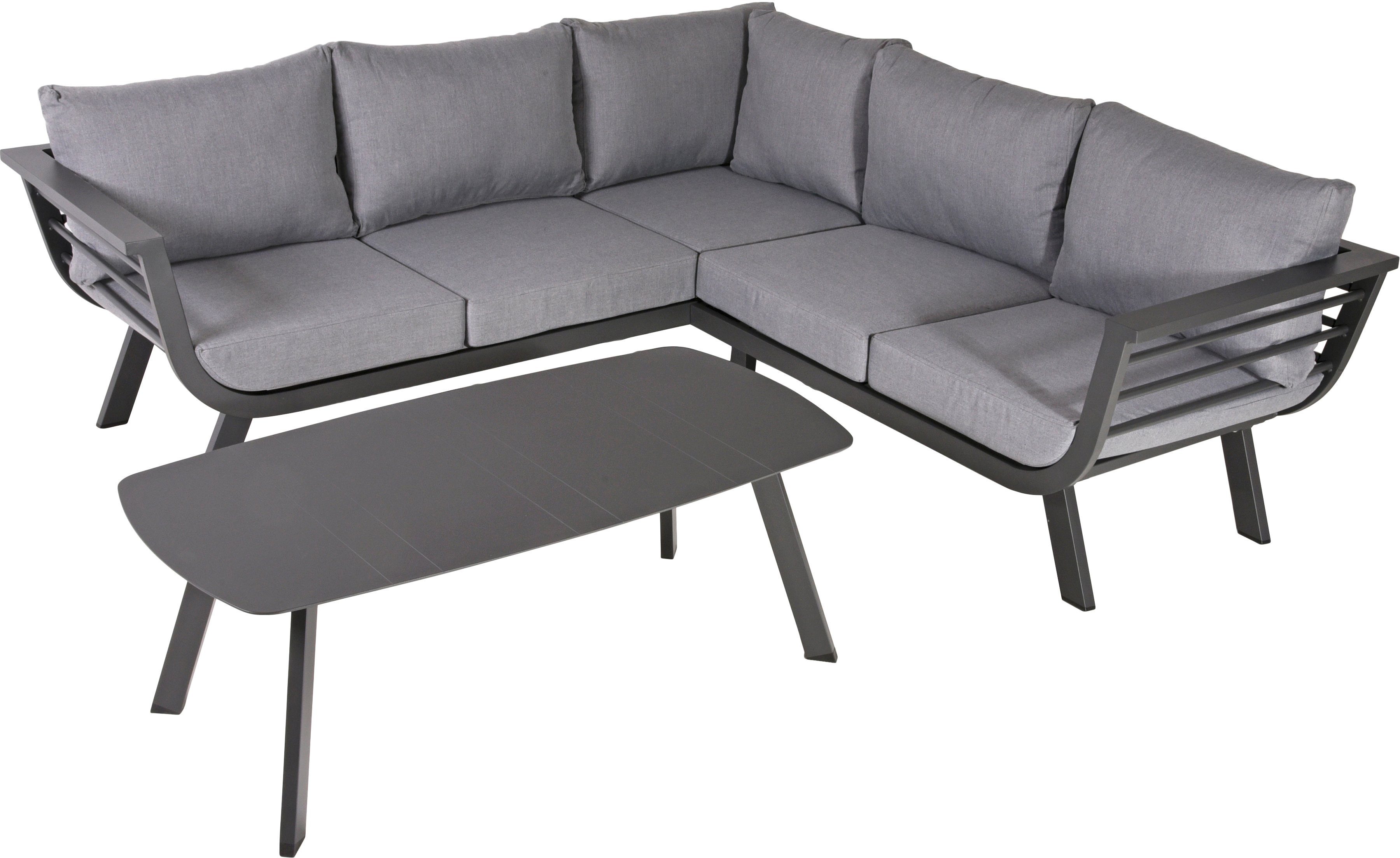 Garden Pleasure Garten-Essgruppe AURELIA, (6-tlg), mit bequemer Polsterung