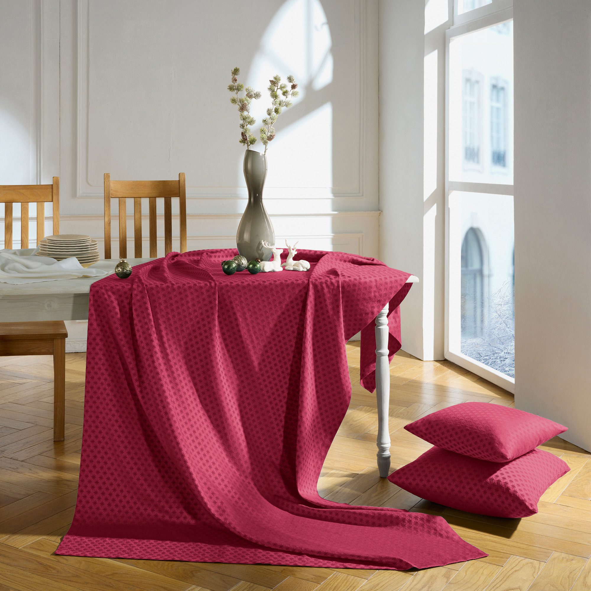 Erwin Müller Tischdecke Tischdecke "Denia", fleckabweisend Sterne