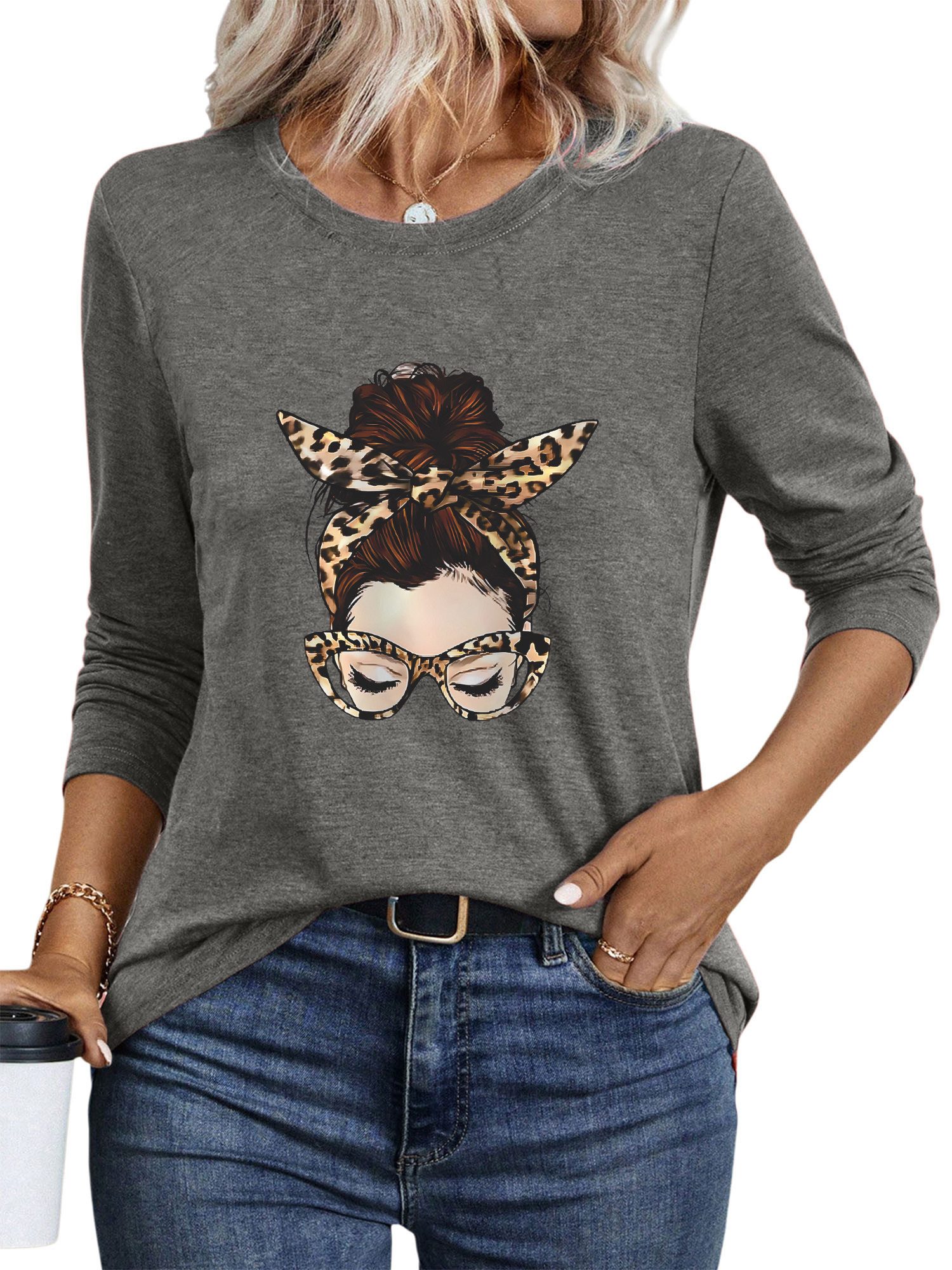 PYLIKE Longsleeve Bequemes Shirt Damen Langarm günstig online kaufen