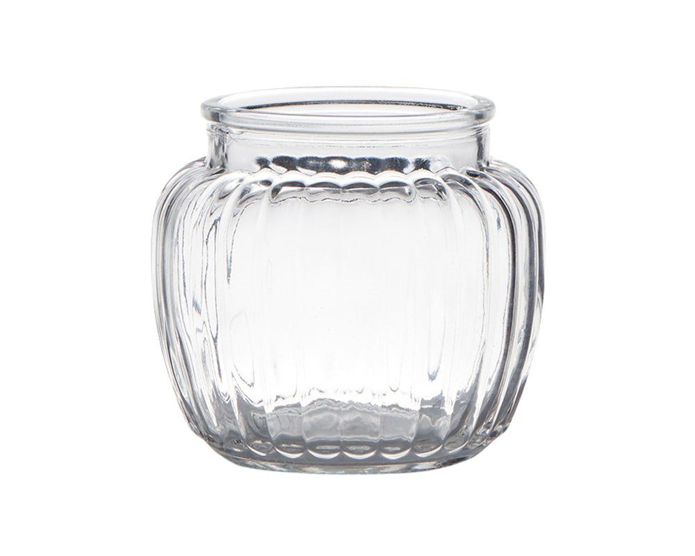matches21 HOME & HOBBY Dekovase Glasvase Blumenvase bauchig Rillen transpar günstig online kaufen