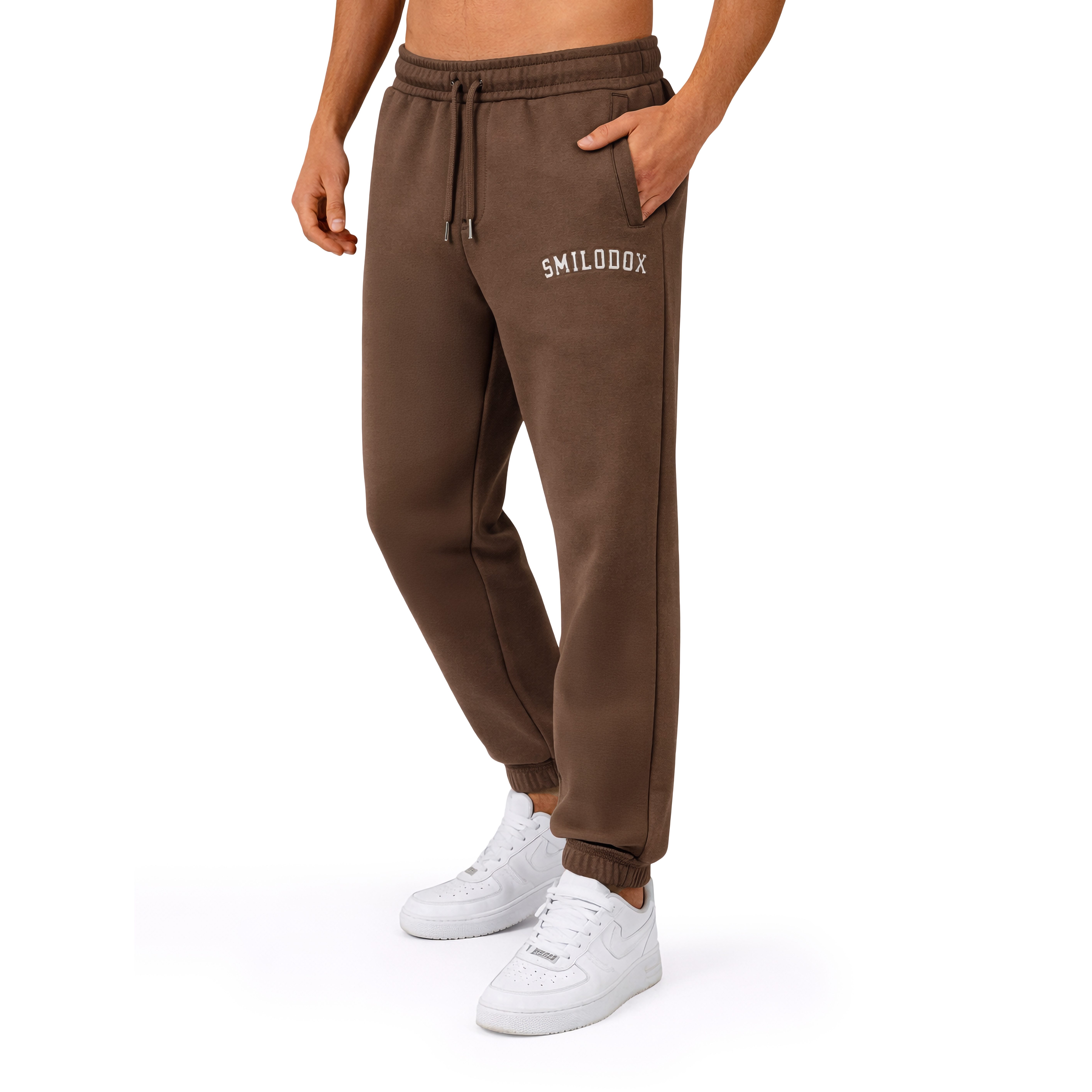 Jogginghose Kayson, Oversize Freizeithose mit Reißverschlusstaschen, Tunnelzug