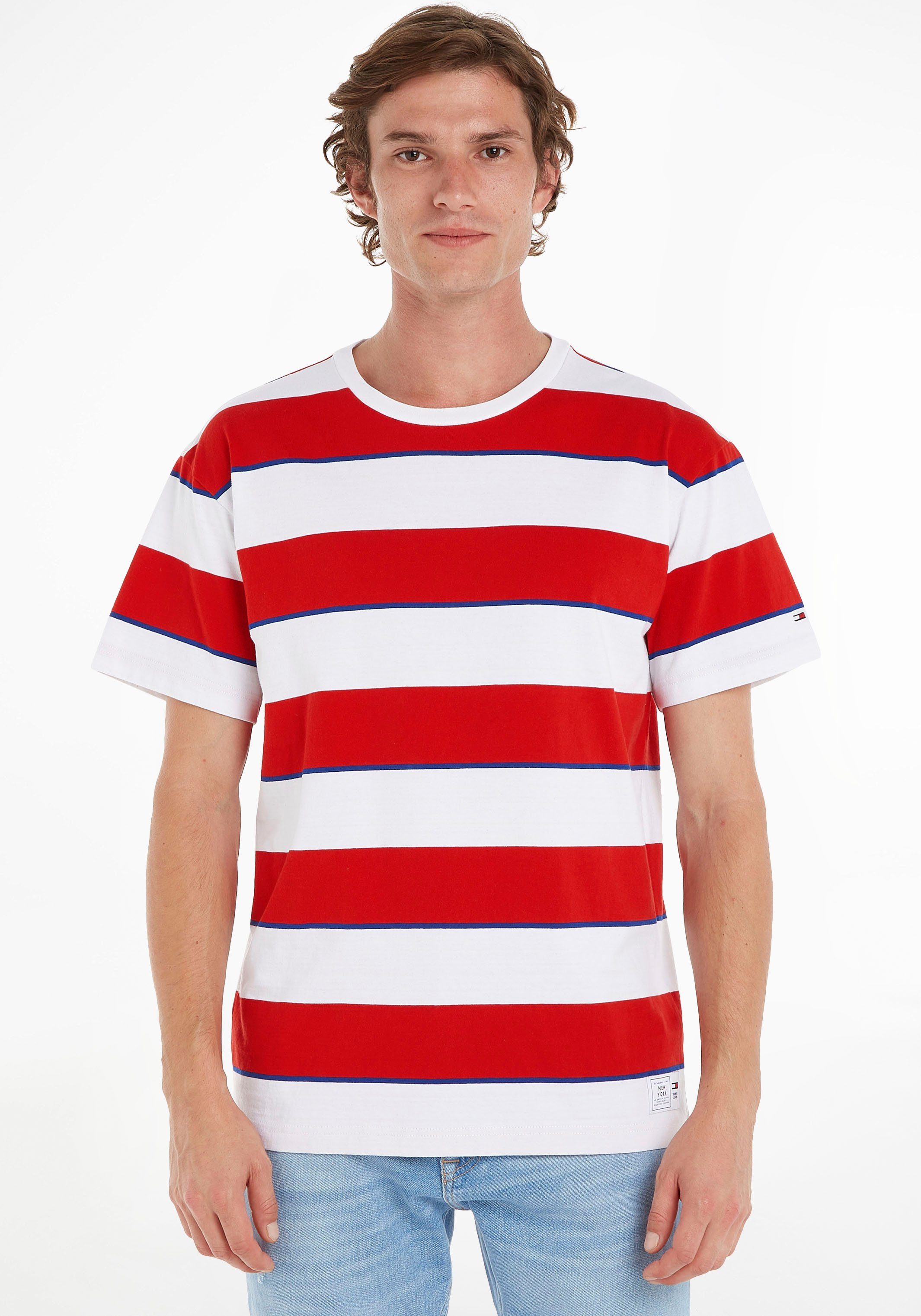 Tommy Jeans T-Shirt TJM RLX BOLD STRIPE TEE in gestreifter Optik