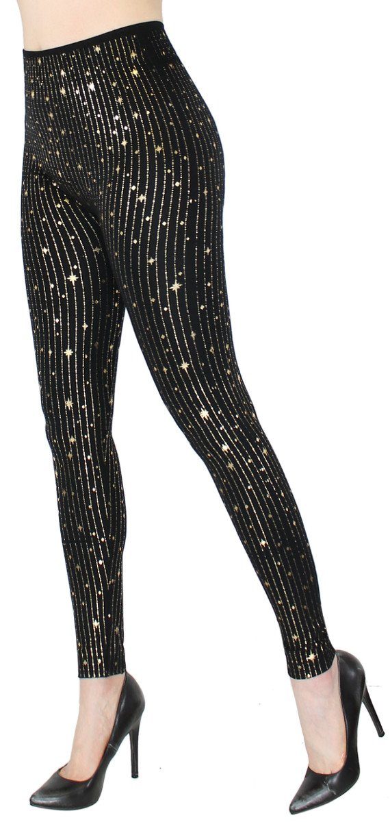 dy_mode Highwaist Leggings Damen Leggings Schwarz günstig online kaufen