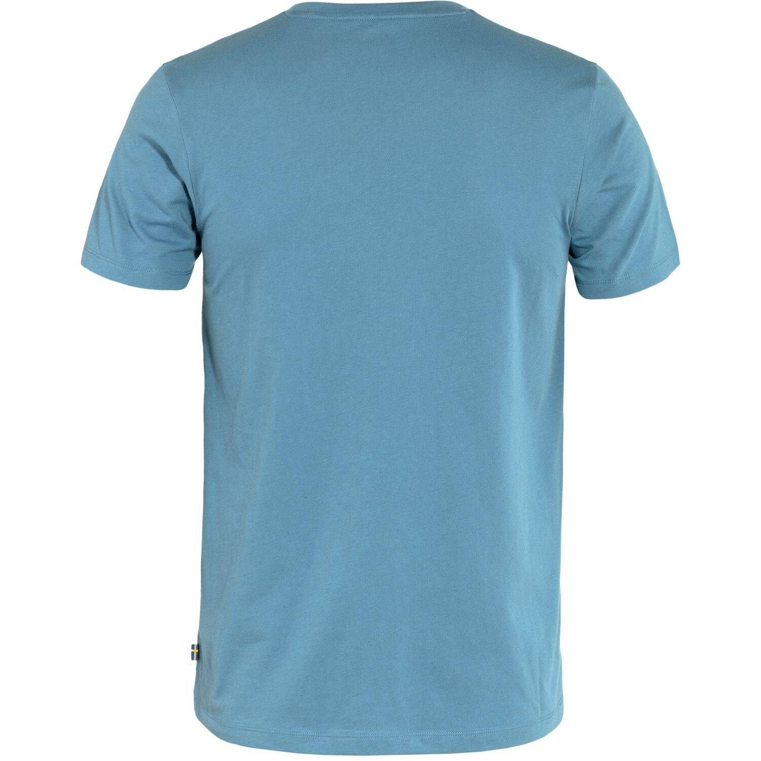 Fjällräven T-Shirt Herren Outdoor Shirt Kurzarm (1-tlg) blau FOX (296)