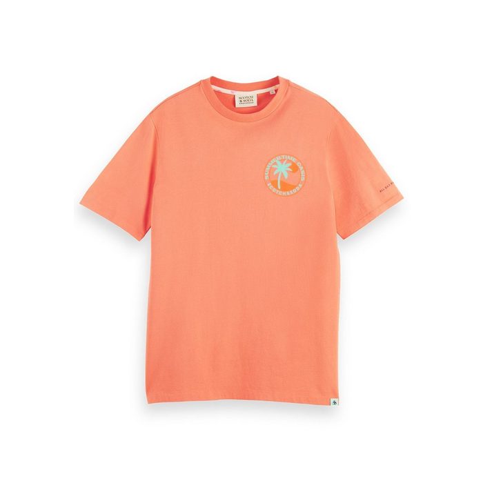 Scotch & Soda T-Shirt Scotch & Soda Herren T-Shirt LOGO GRAPHIC T-SHIRT 166062 Orange