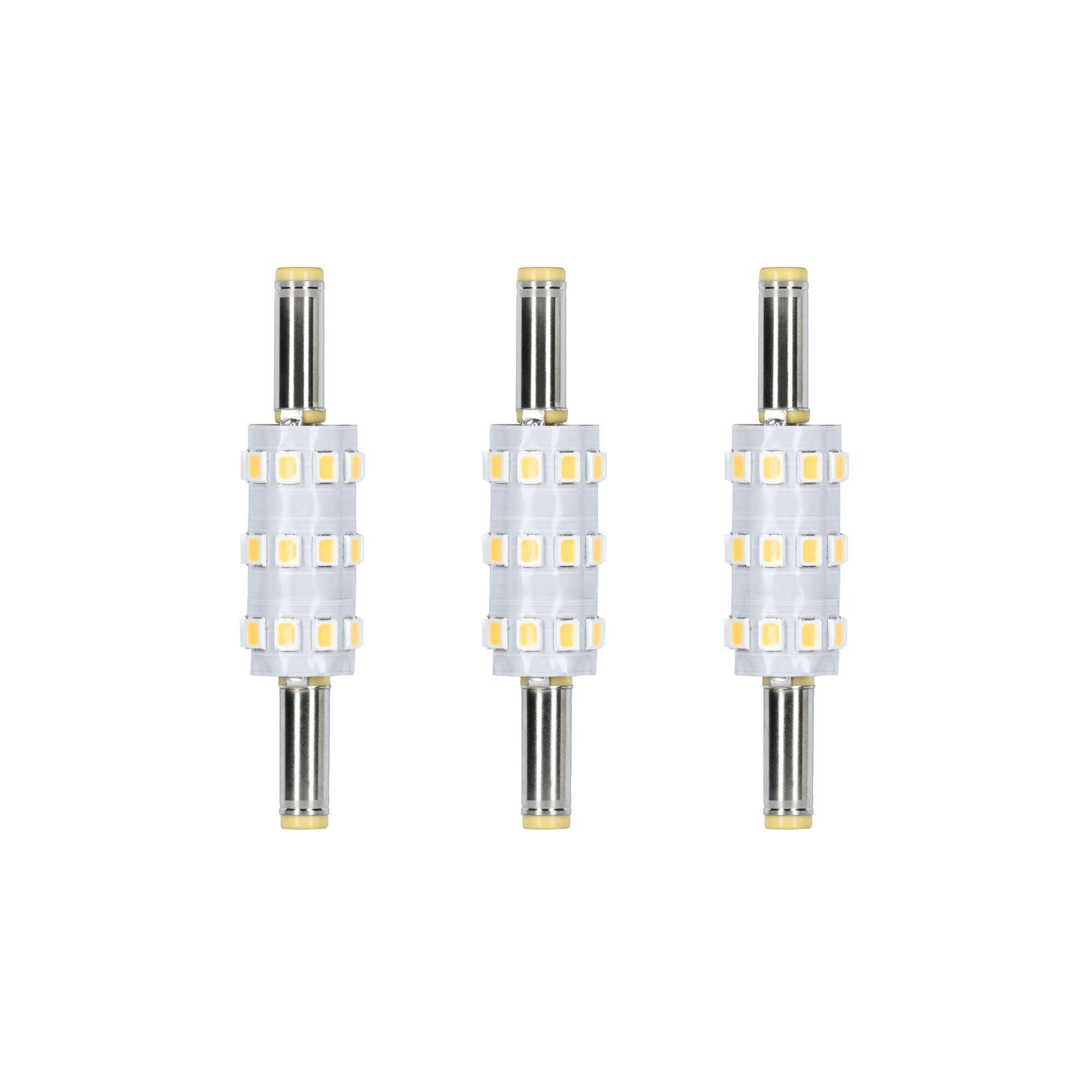 Paulmann LED-Leuchtmittel 3er Pack 60lm 4000K 3,6V, Niedervolt-Steckverbinder 5,5 mm/2,5 mm, 3 St., Neutralweiß