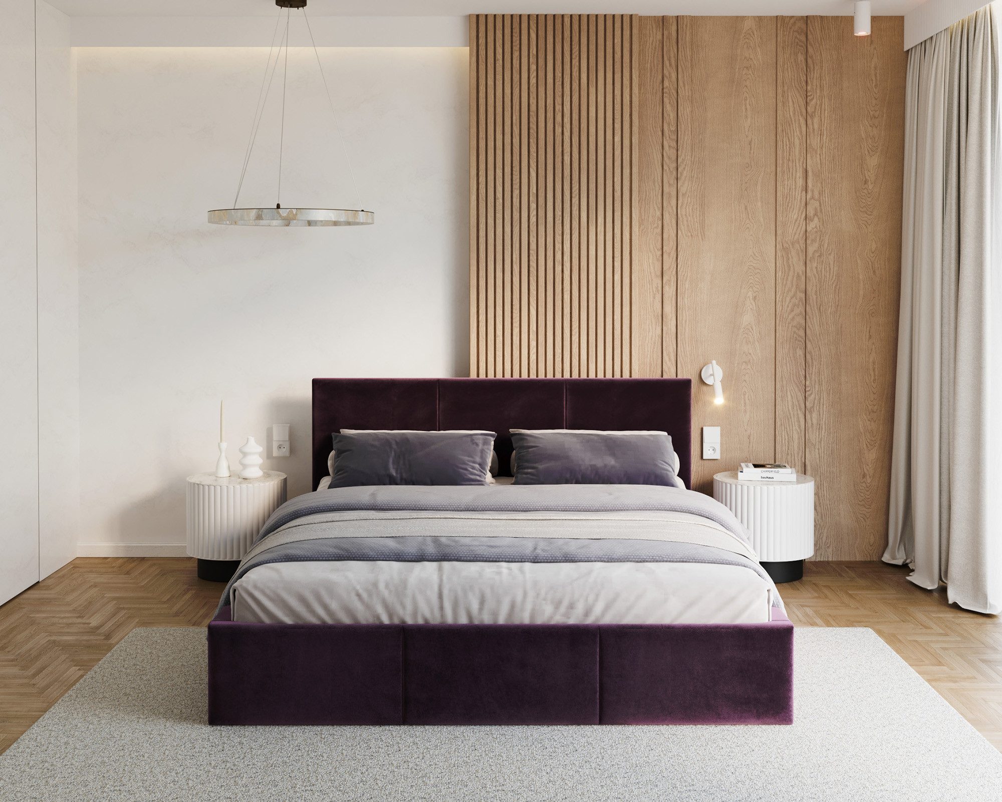thematys Polsterbett mit Bettkasten & Lattenrost – Stauraumbett Velours 120x200–180x200 (Optional mit 28 cm H3/H4 Taschenfederkern oder 23 cm Taschenfederkern-Matratze H2)