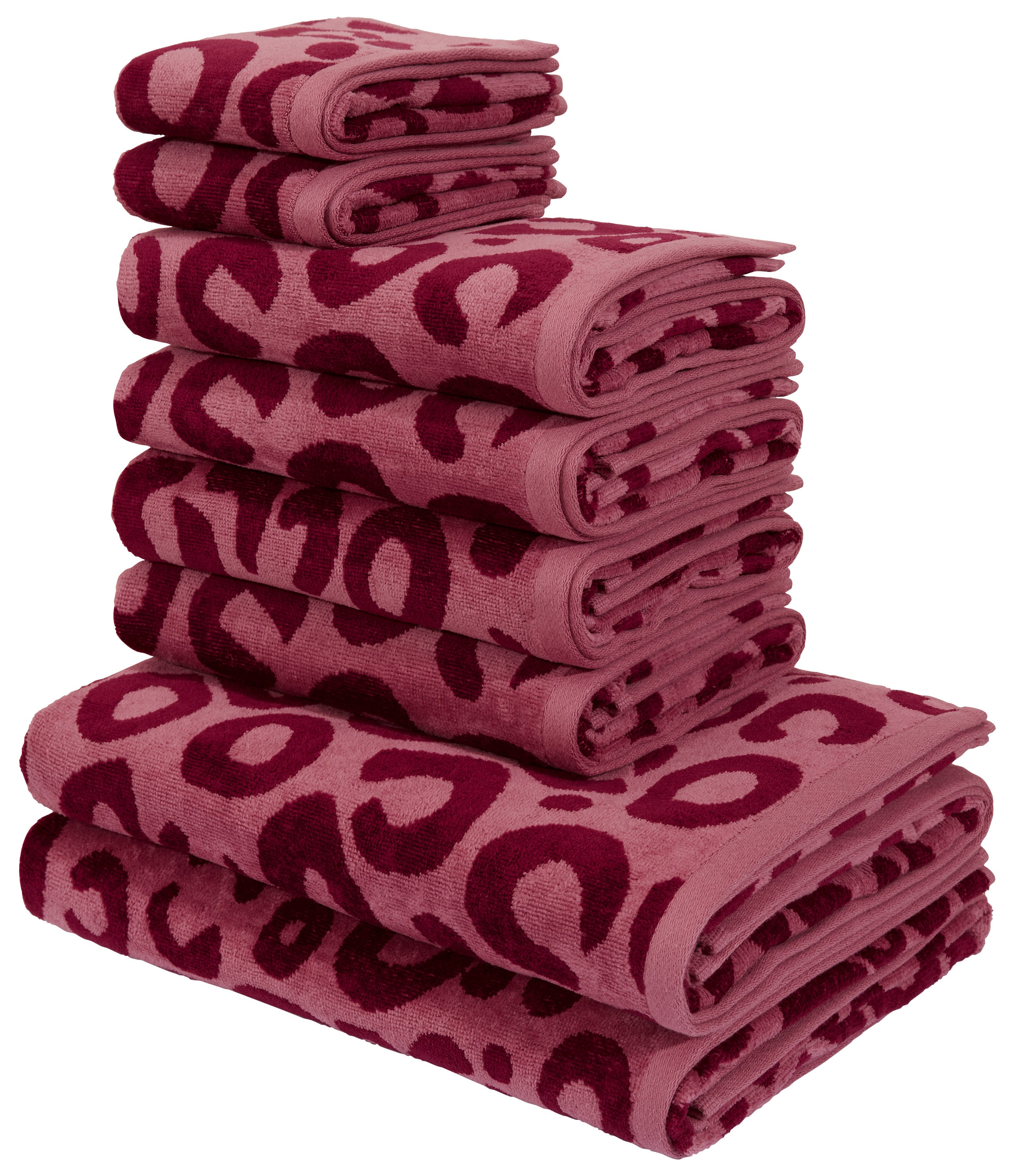 my home Handtuch Set Anna Leopardmuster, günstig online kaufen
