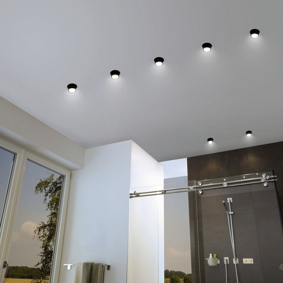 Paulmann LED Einbauleuchte Gil, mehrere Helligkeitsstufen, LED wechselbar,  Warmweiß, LED-Modul, 3-Stufen-dimmbar