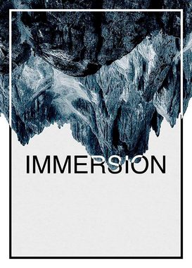 Komar Poster Immersion Steel, Abstrakt, Sprüche & Texte (1 St), Kinderzimmer, Schlafzimmer, Wohnzimmer