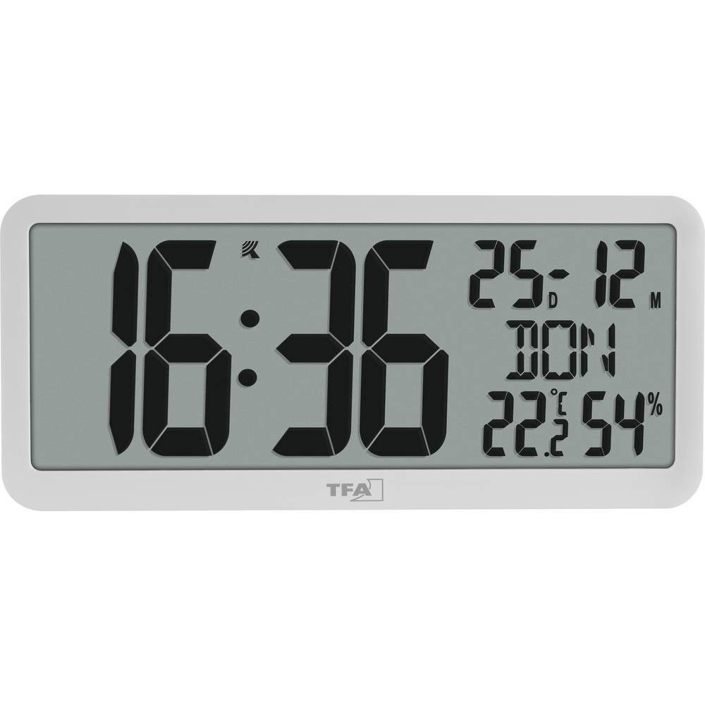 TFA Dostmann Wanduhr 60.4525.02 (Großes Display)