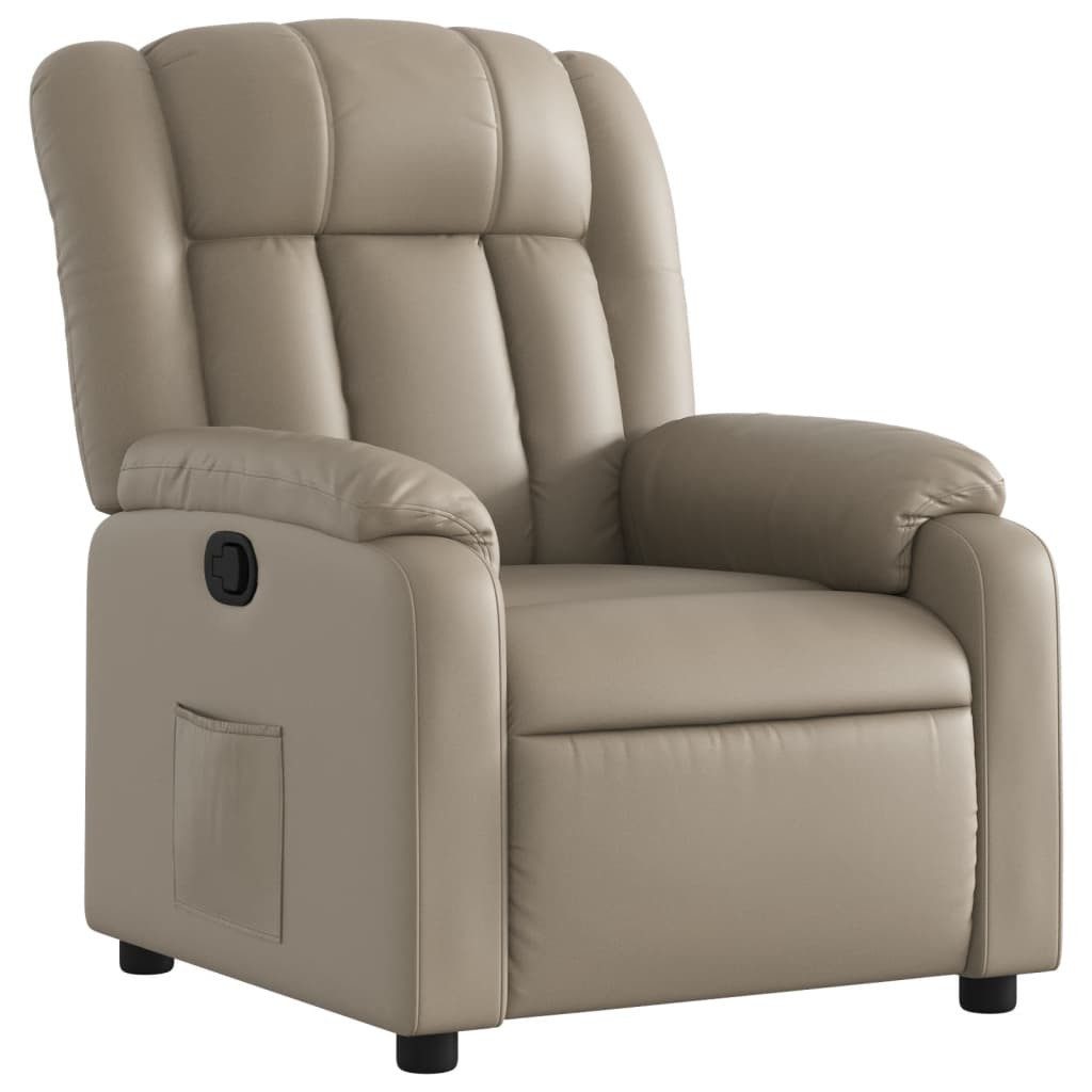 vidaXL Sessel Relaxsessel Cappuccino-Braun Kunstleder (1-St) günstig online kaufen