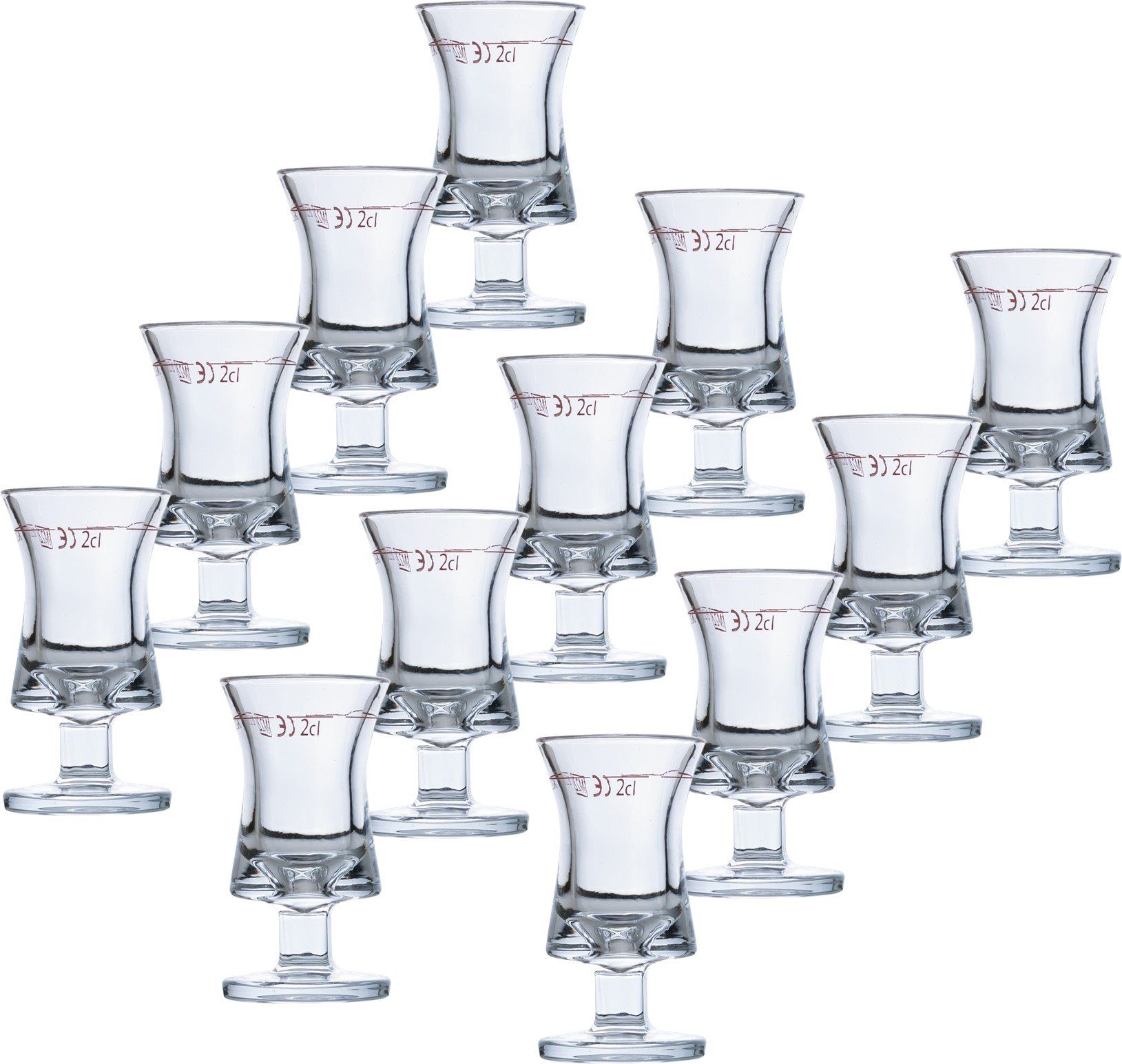 Schnapsglas Schnapsglas Rittmeister mit Eiche 2cl - 12 Stück Stamper